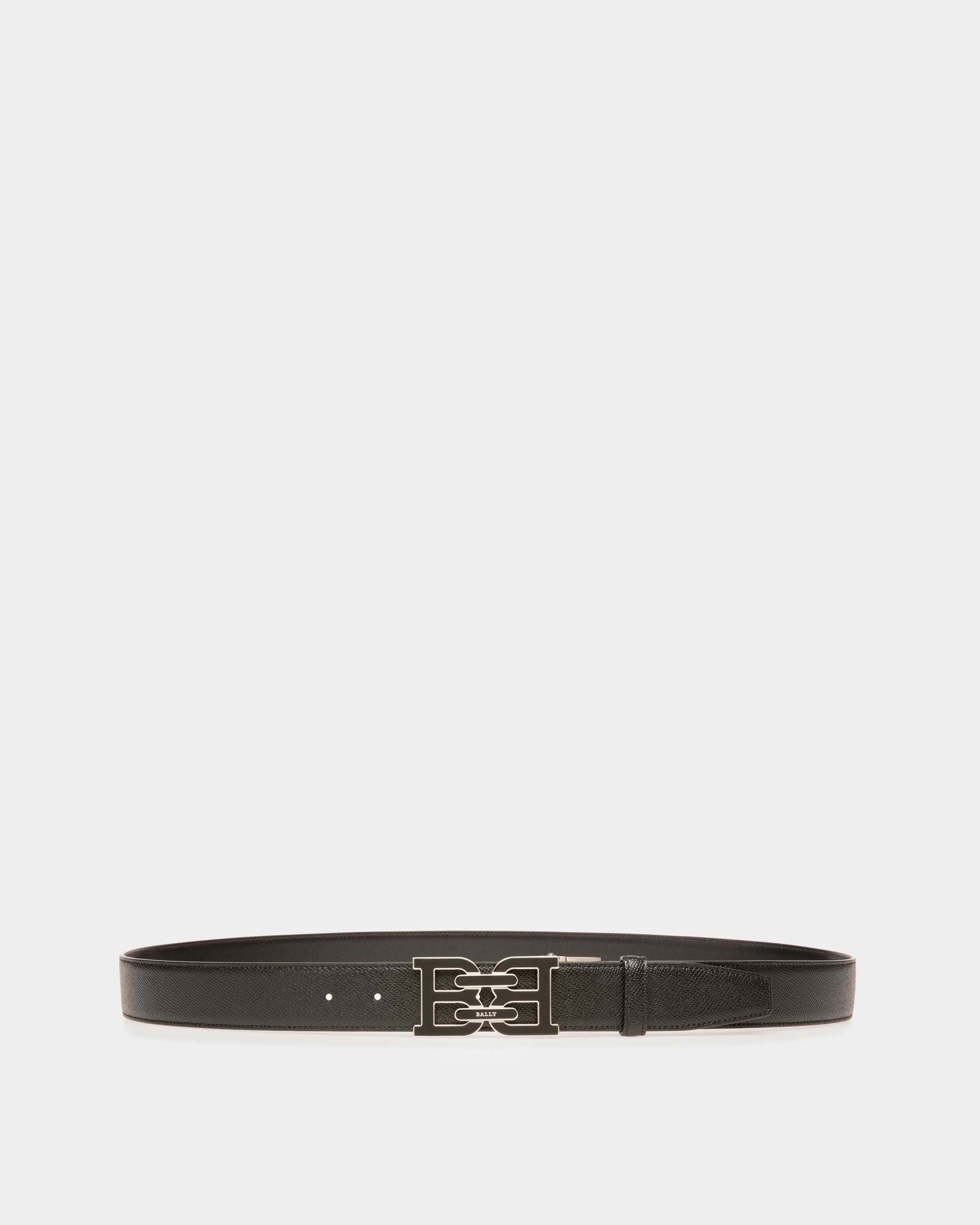 B-Chain Ceinture 35 Mm En Cuir Noir - Homme - Bally - 01