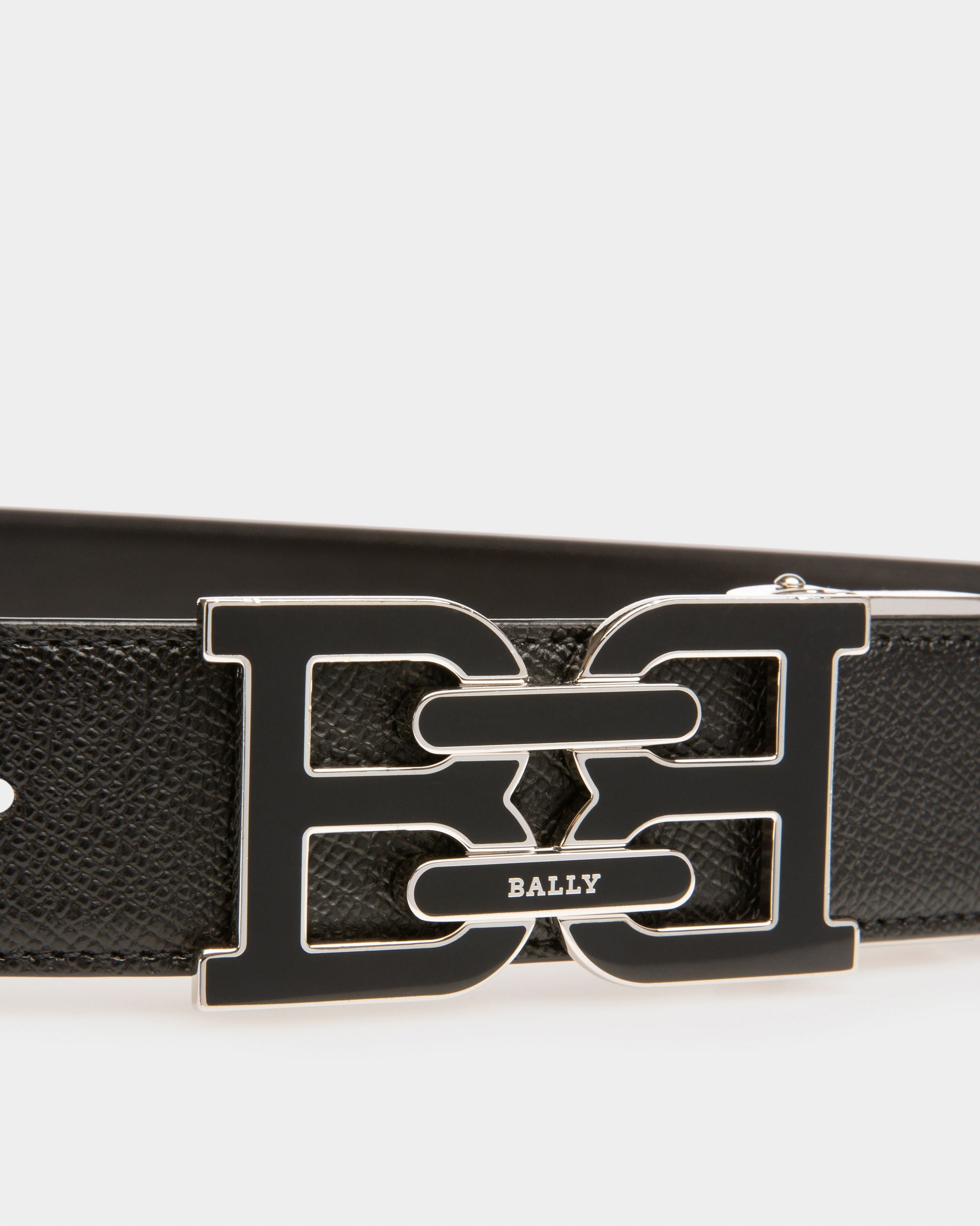 B-Chain Ceinture 35 Mm En Cuir Noir - Homme - Bally - 03