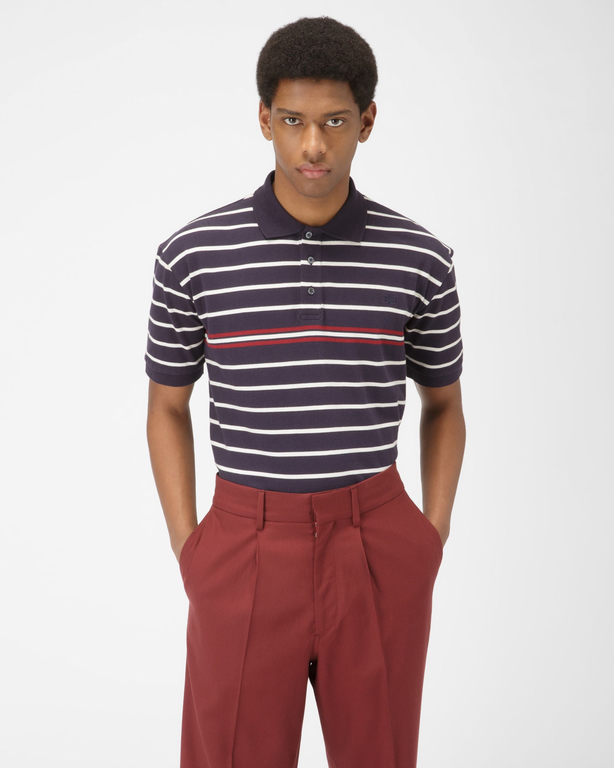 Oberteil Aus Marineblauer Baumwolle - Herren - Bally - 01