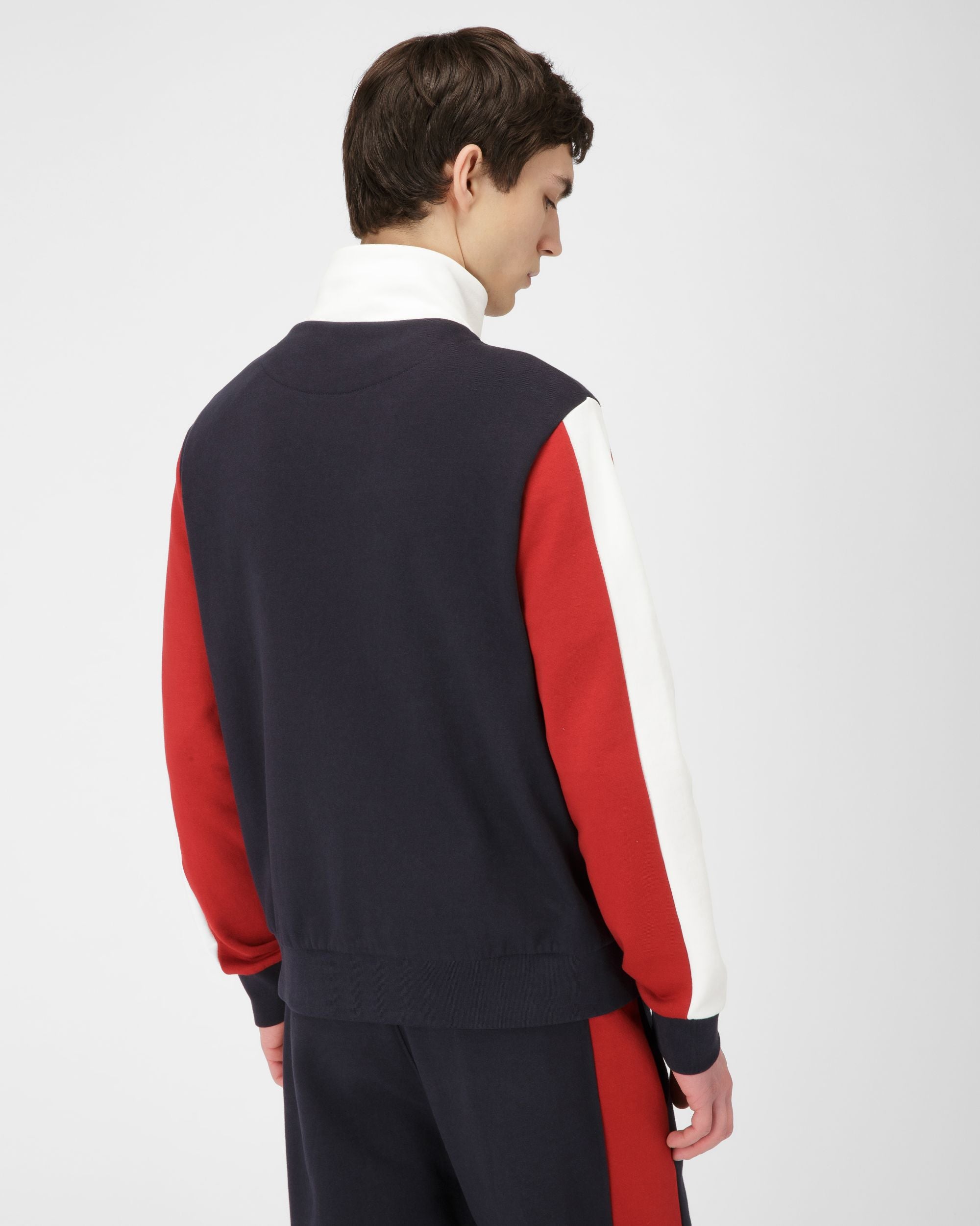 Haut En Coton Marine Et Rouge Bally - Homme - Bally - 03
