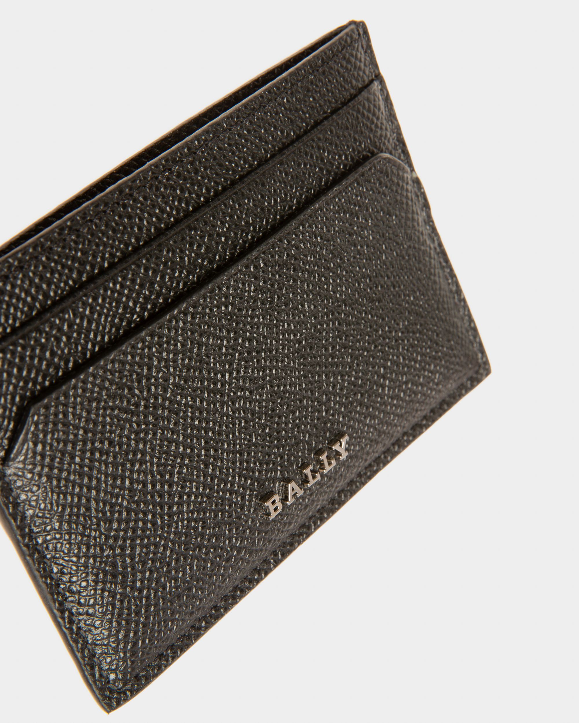 Bhar Porte-Cartes En Cuir Noir - Homme - Bally - 04