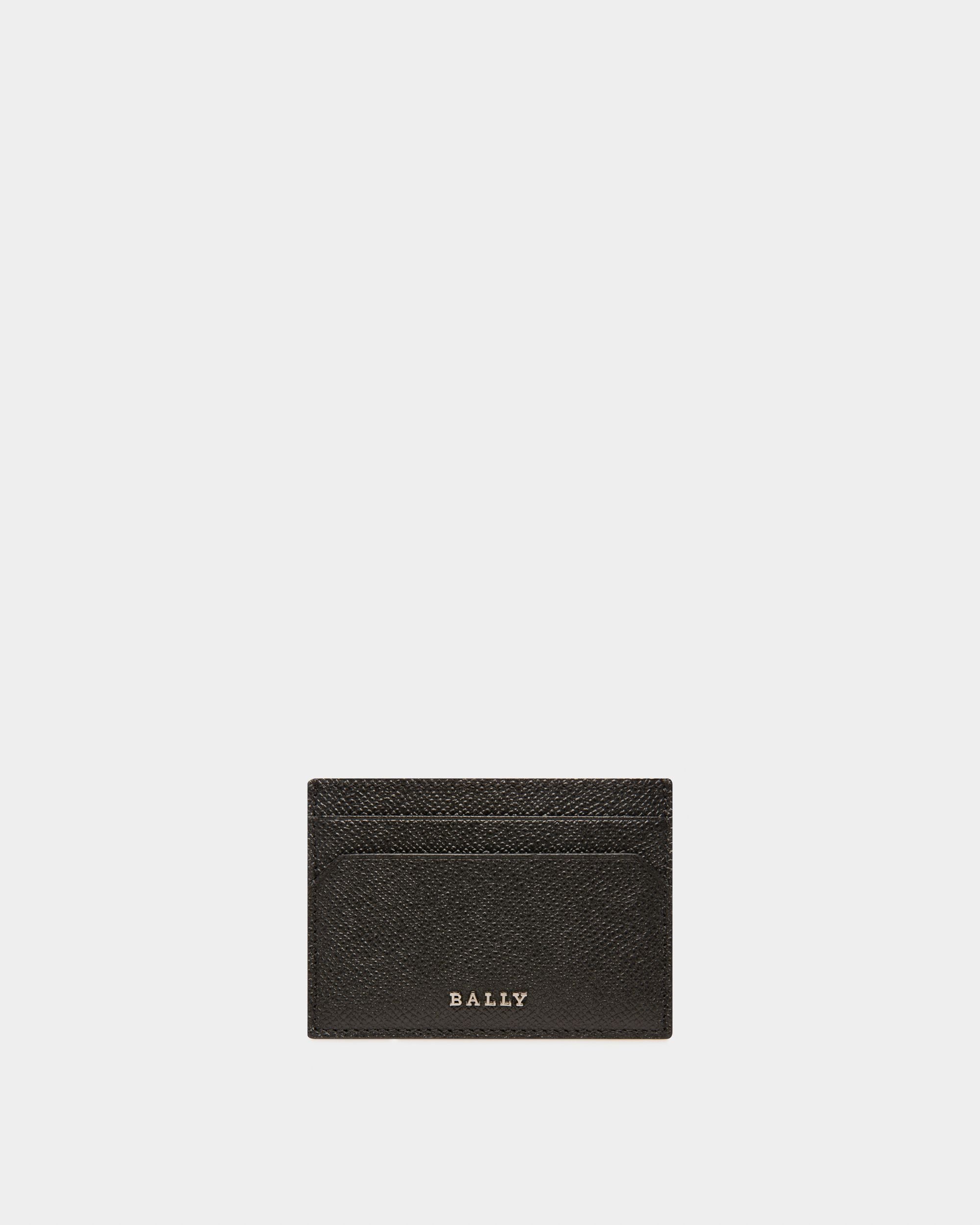 Bhar Leather Card Holder In Black - Men's - Bally - 01