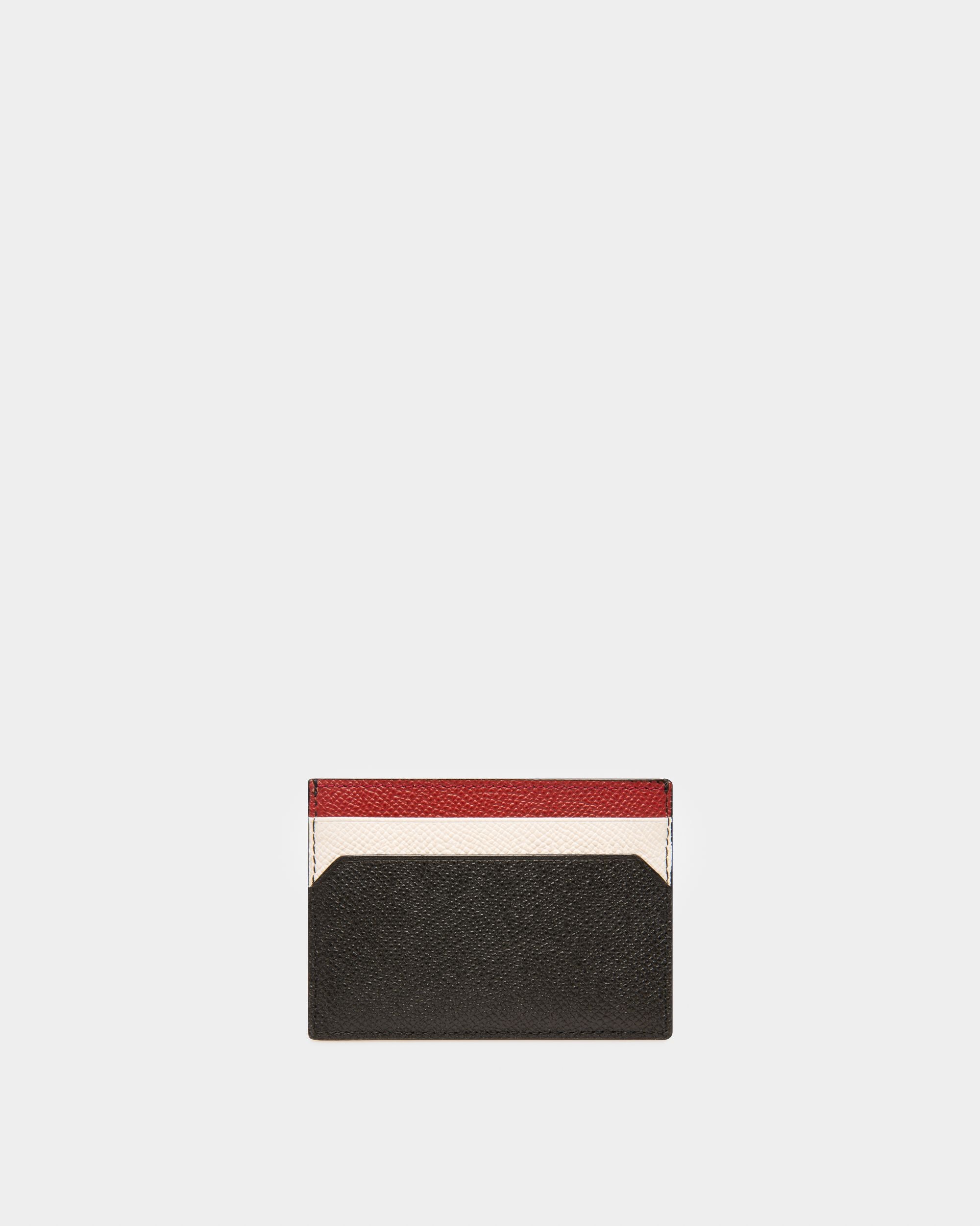 Bhar Leather Card Holder In Black - Men's - Bally - 02