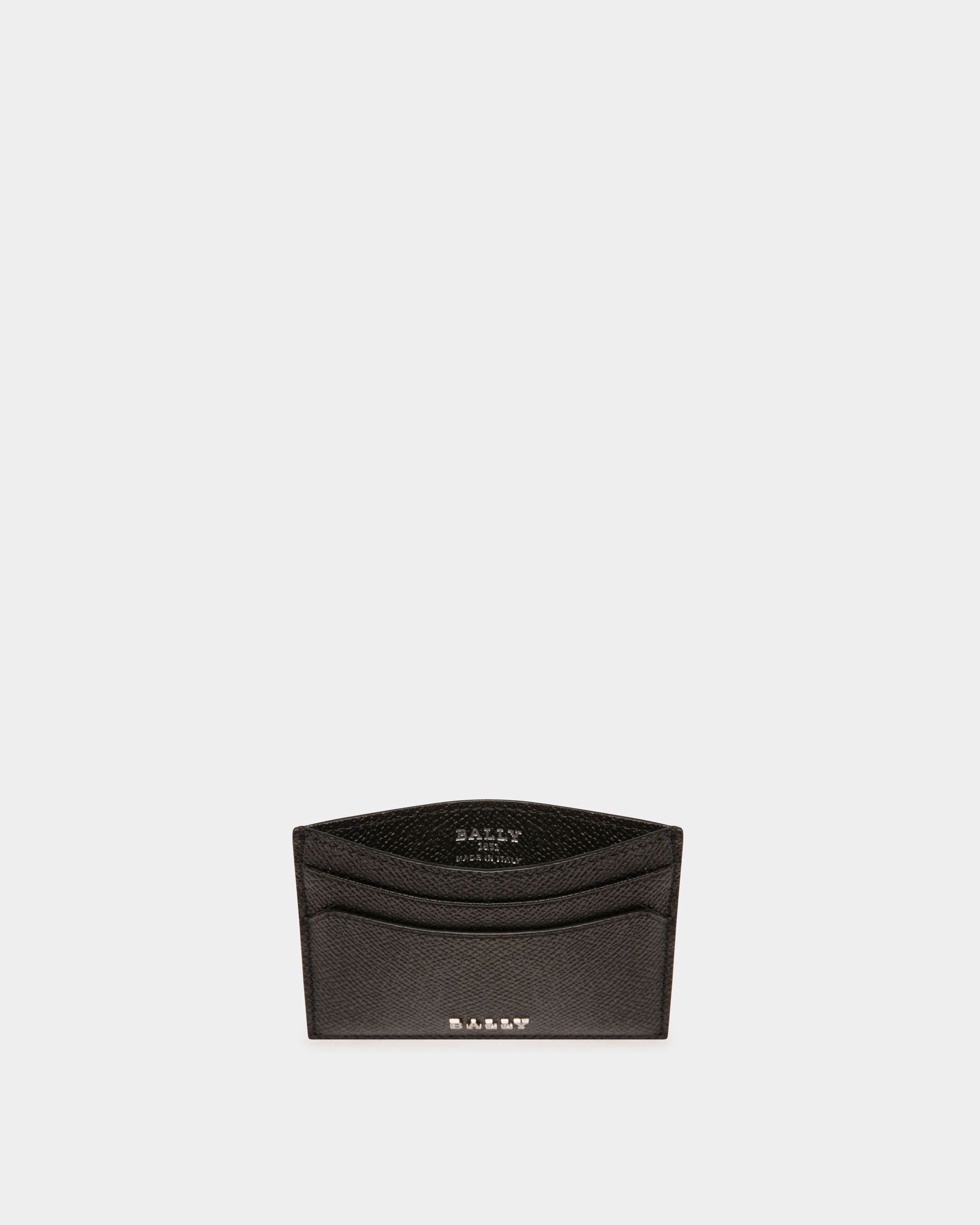 Bhar Leather Card Holder In Black - Men's - Bally - 03