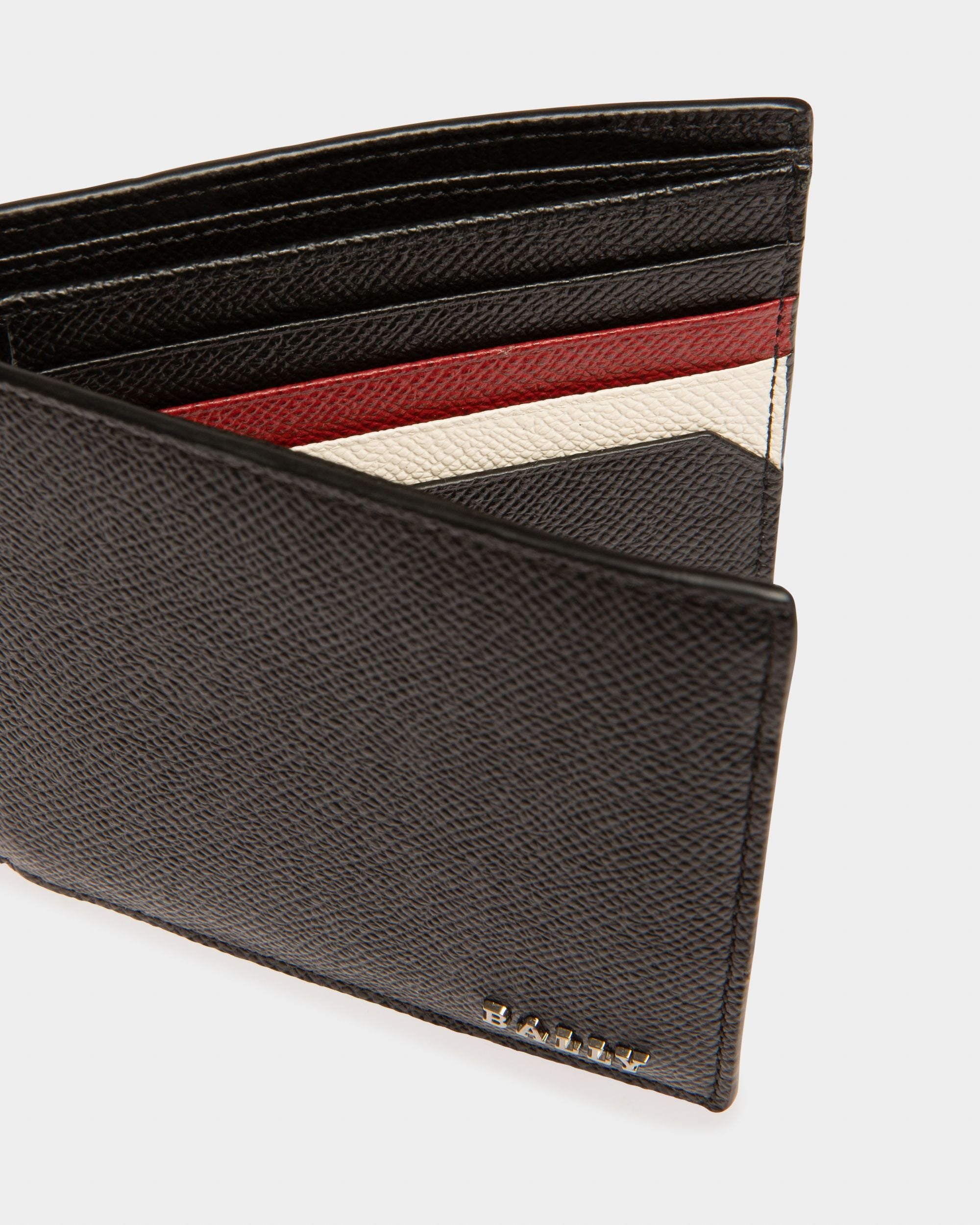 Bollen Portefeuille En Cuir Noir - Homme - Bally - 04