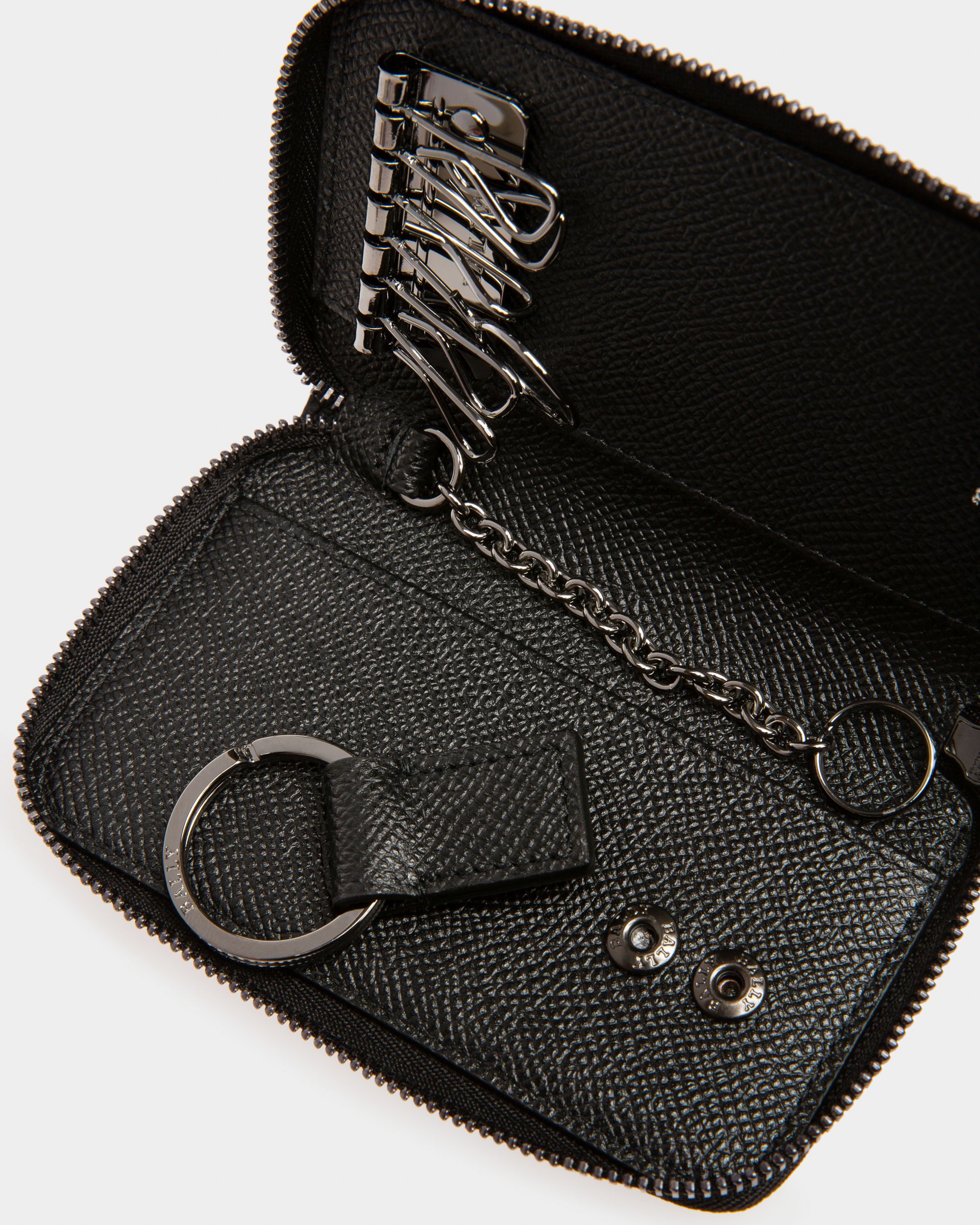Bitt Étui À Clés Pour Homme En Cuir Noir - Homme - Bally - 04