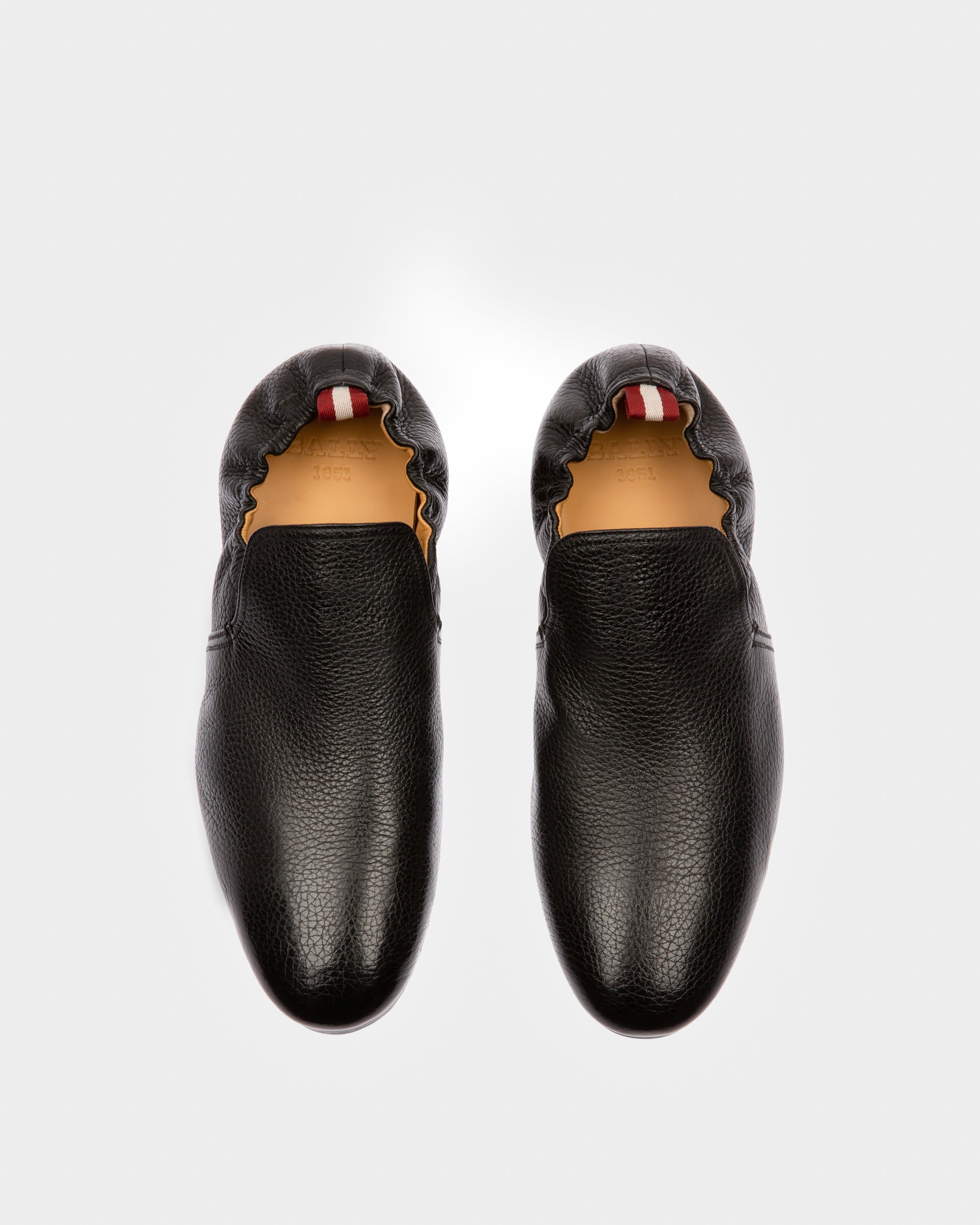 Planker Mocassins En Cuir Noir - Homme - Bally - 02