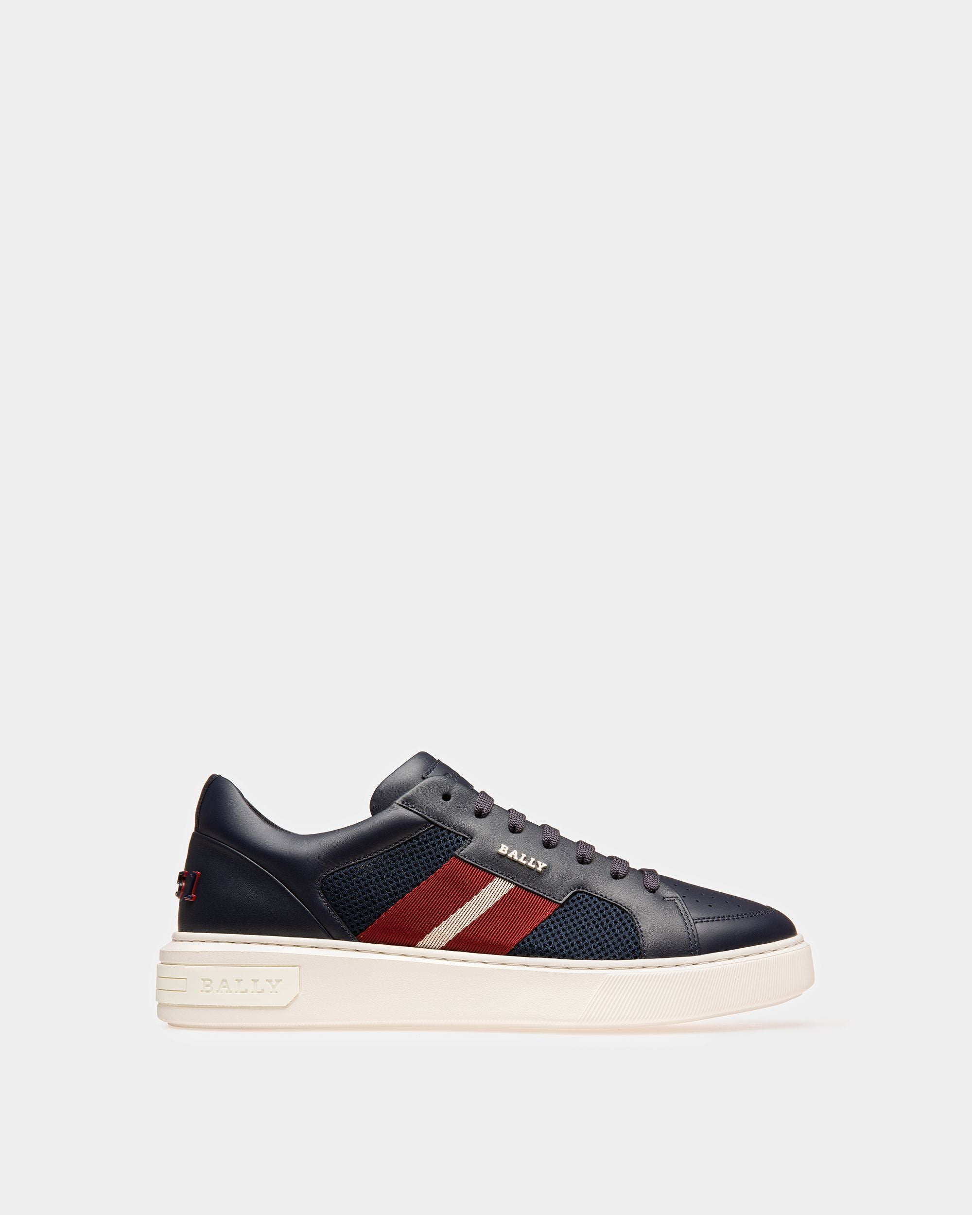 Melys Sneakers En Cuir Bleu Marine - Homme - Bally - 01