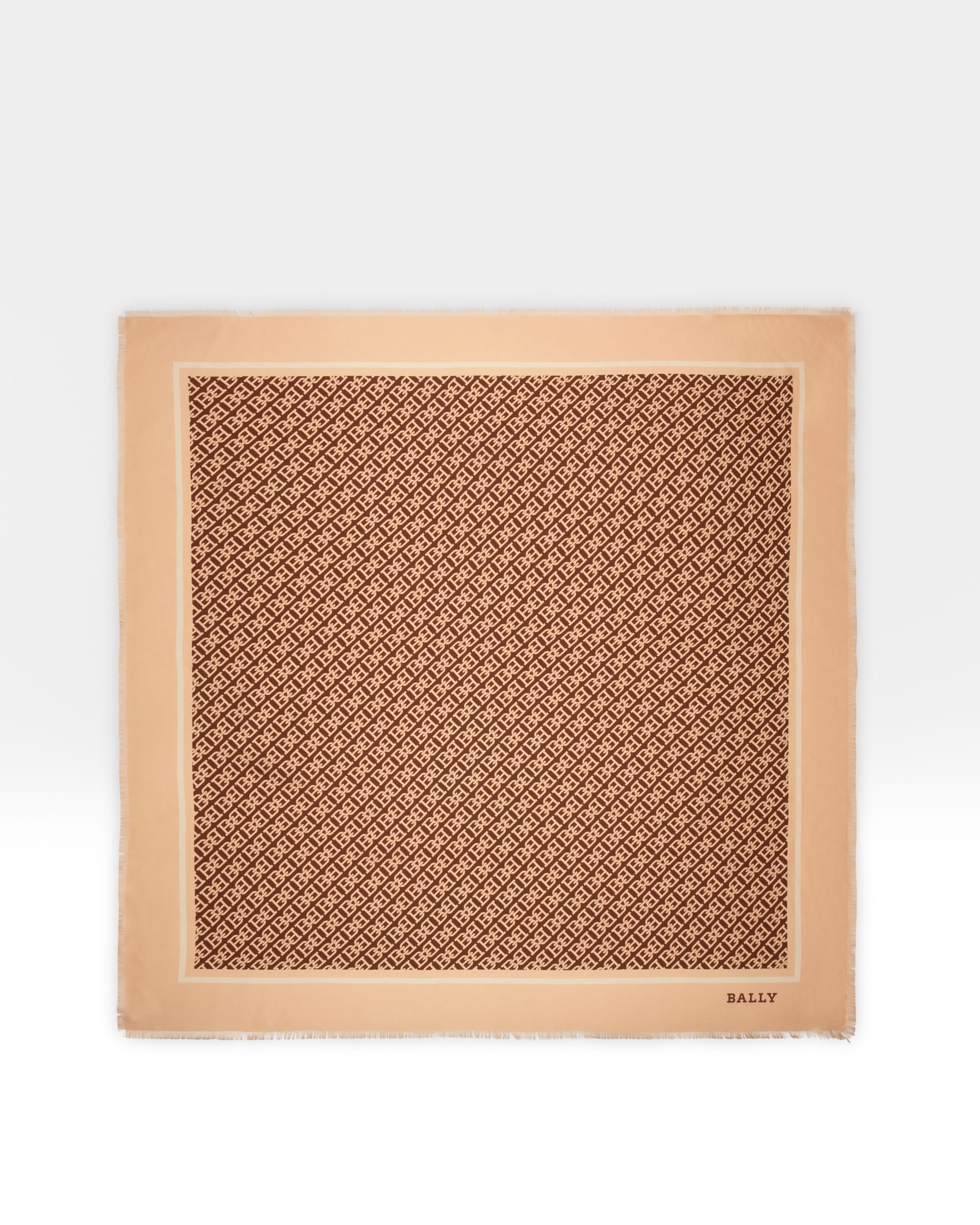 Silk Scarf In Blenh Pink - Women's - Bally - 01