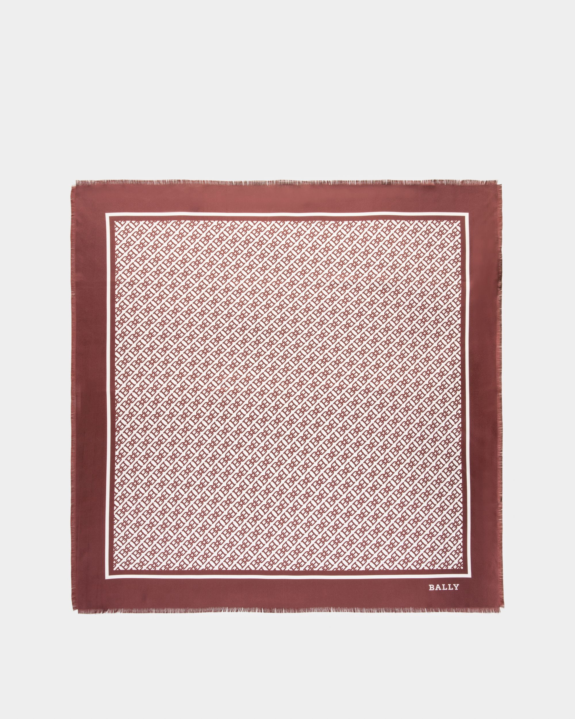 Silk Scarf In Heritage Red - Women's - Bally - 01