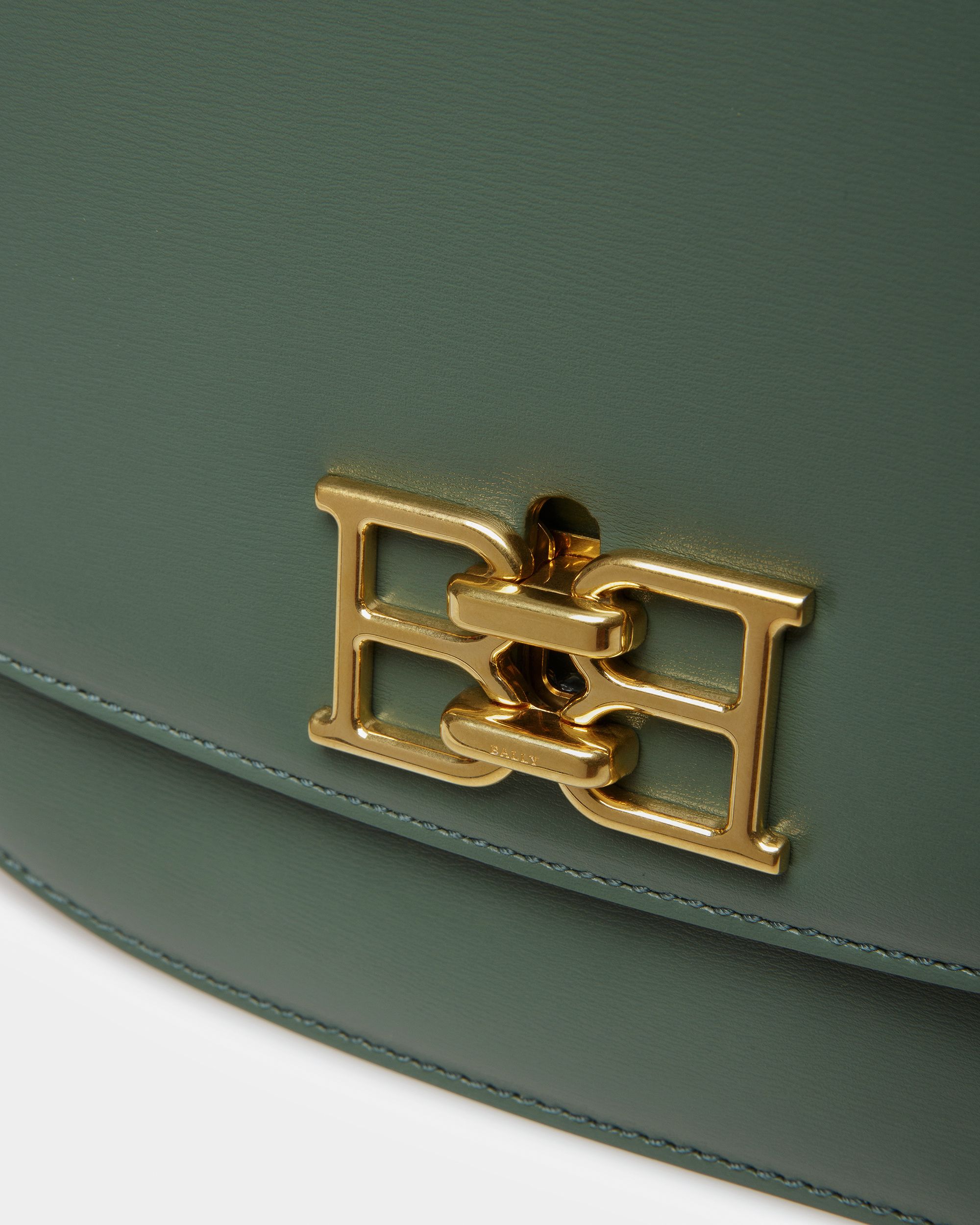 Beckie Leather Crossbody Bag In Sage - Women's - Bally - 05