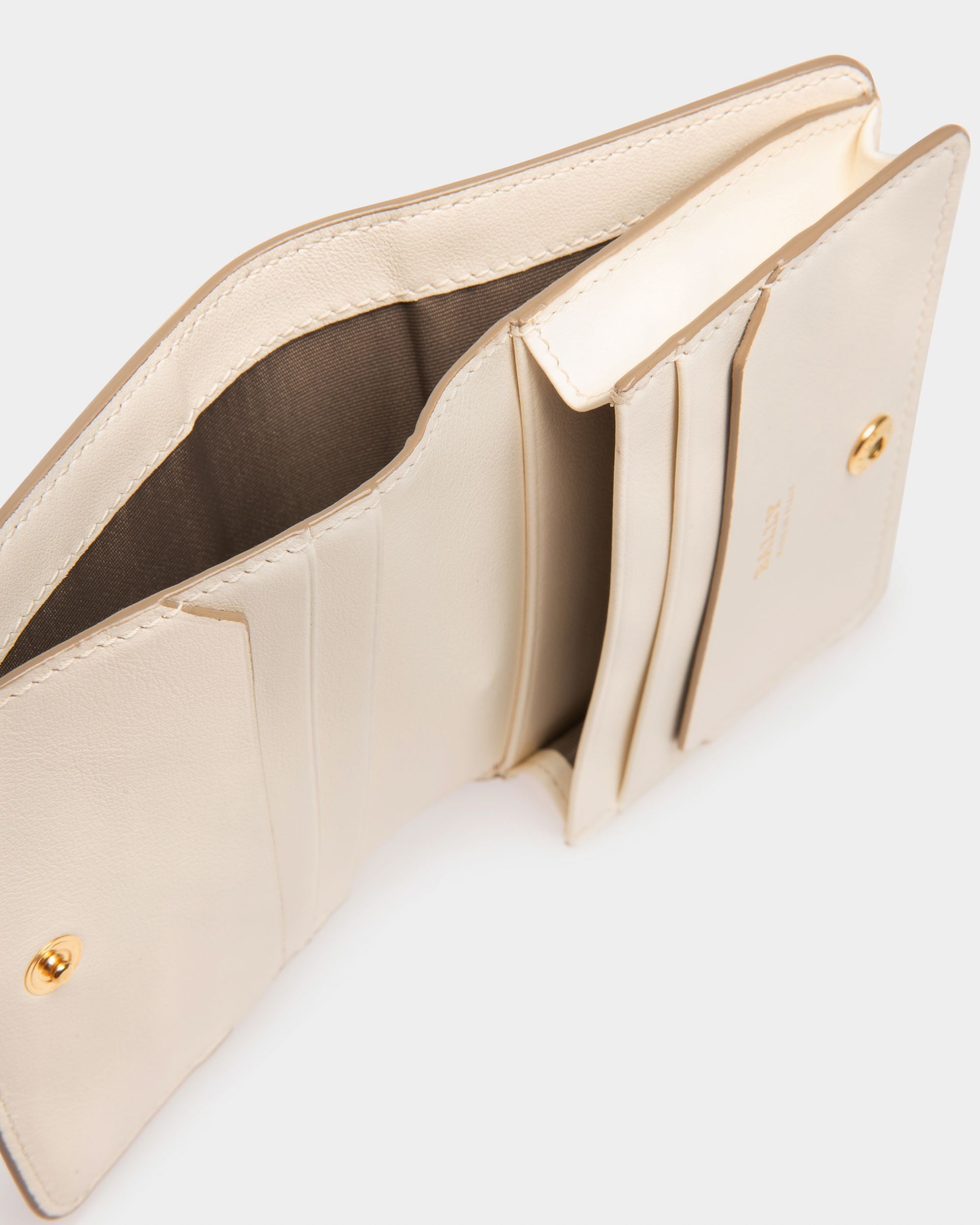 Lettes Porte-Cartes De Visite En Cuir Ivoire - Femme - Bally - 04