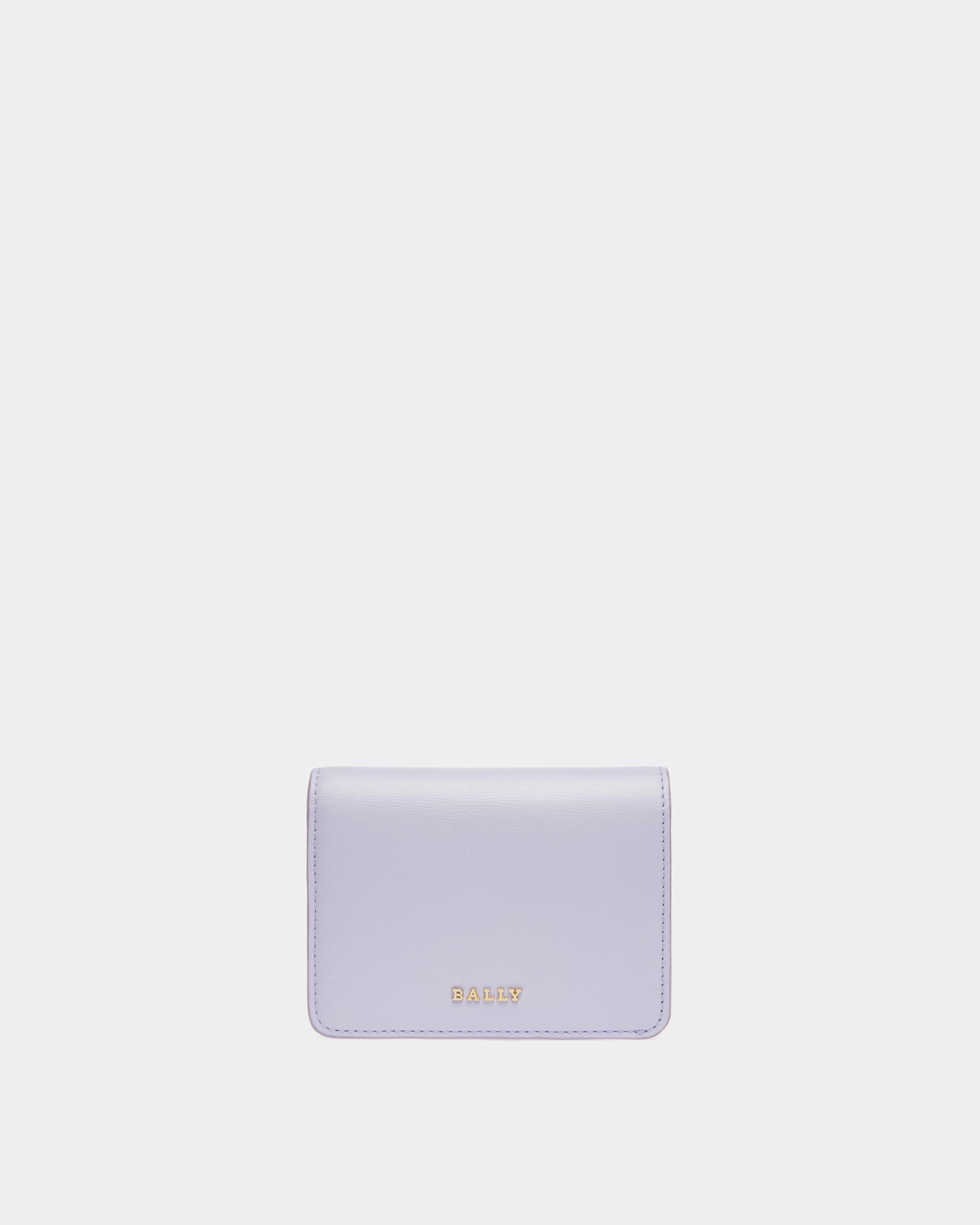 Lettes Porte-Cartes En Cuir Lilas - Femme - Bally - 01