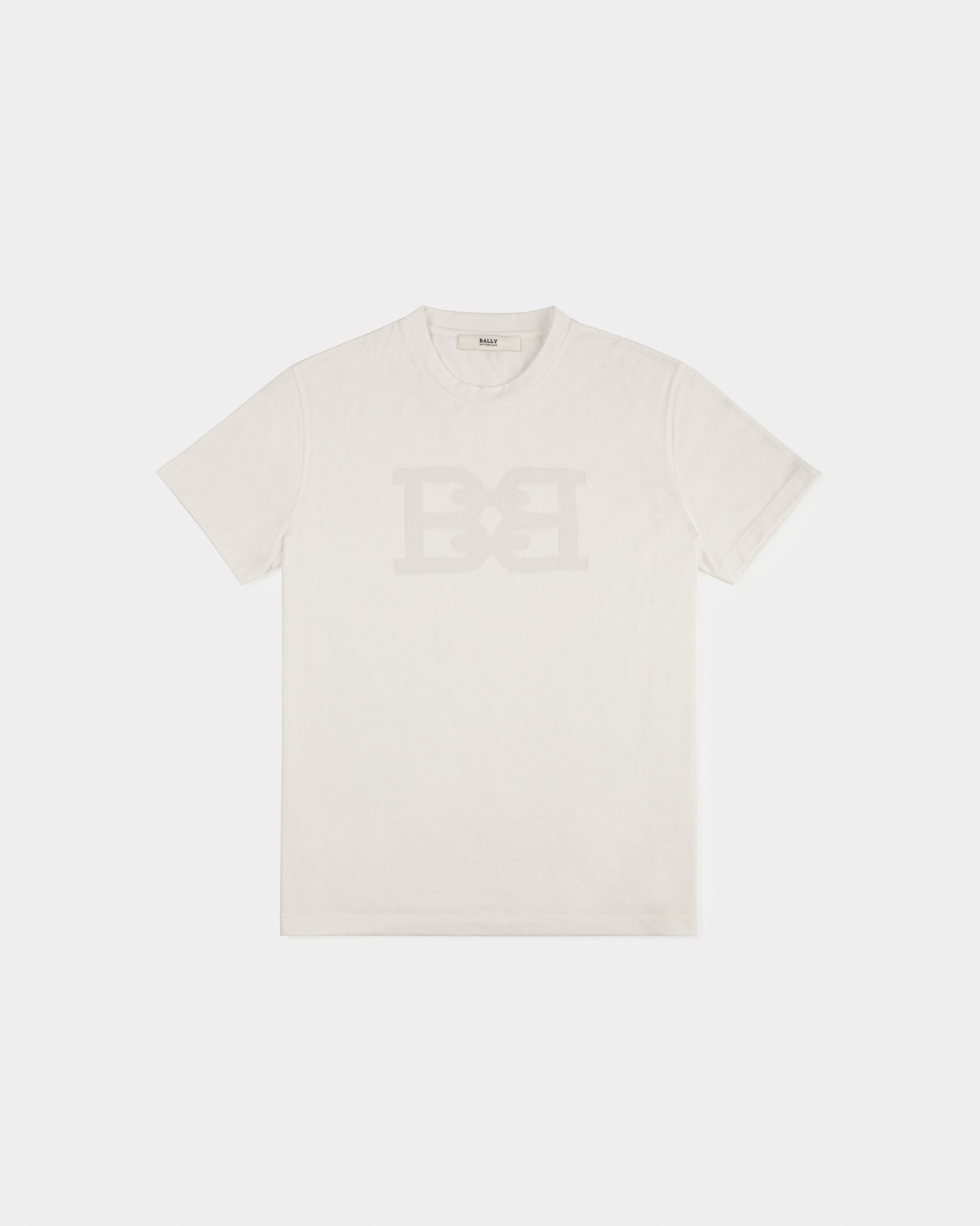 T-Shirt En Coton Blanc - Femme - Bally - 01