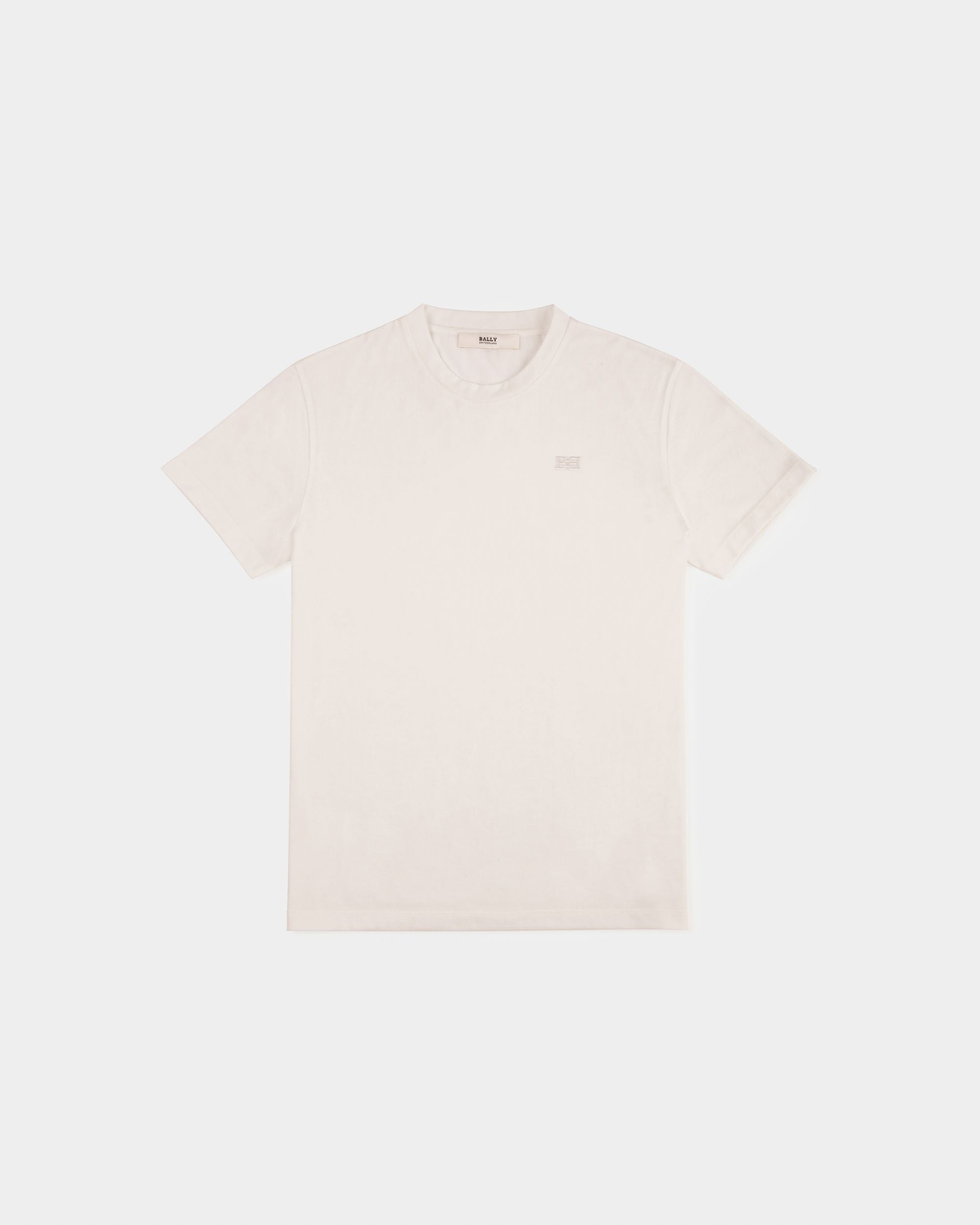 Cotton T-Shirt In White - Women's - Bally - 01