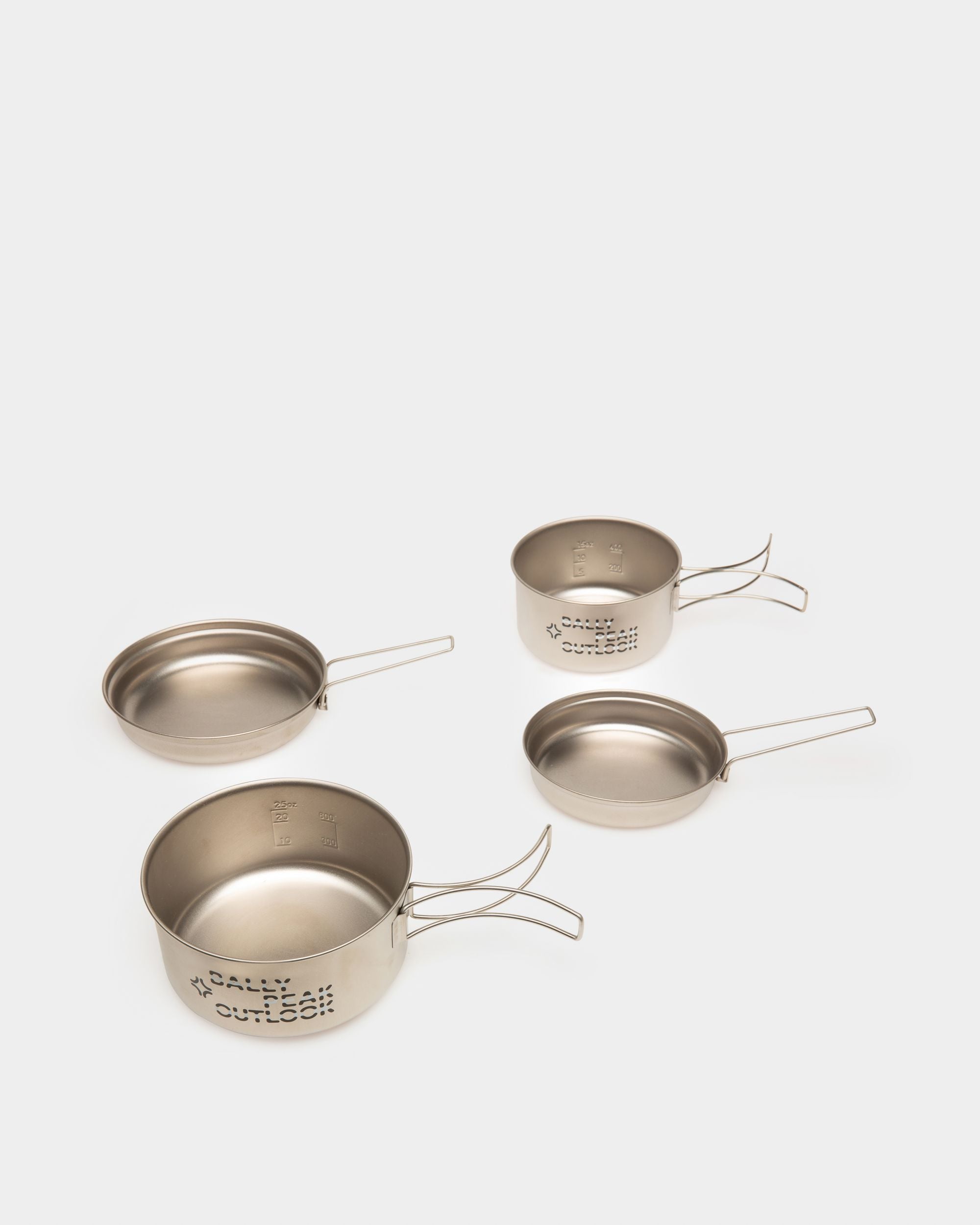 Compact Cookset Accessoire Aus Silberfarbenem Titan - Herren - Bally - 05