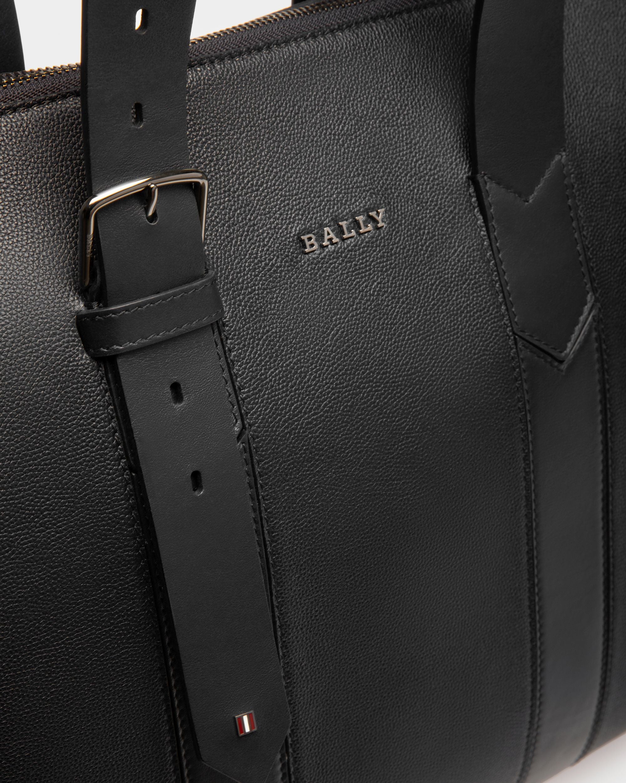 Eland Tragetasche Aus Schwarzem Leder - Herren - Bally - 04