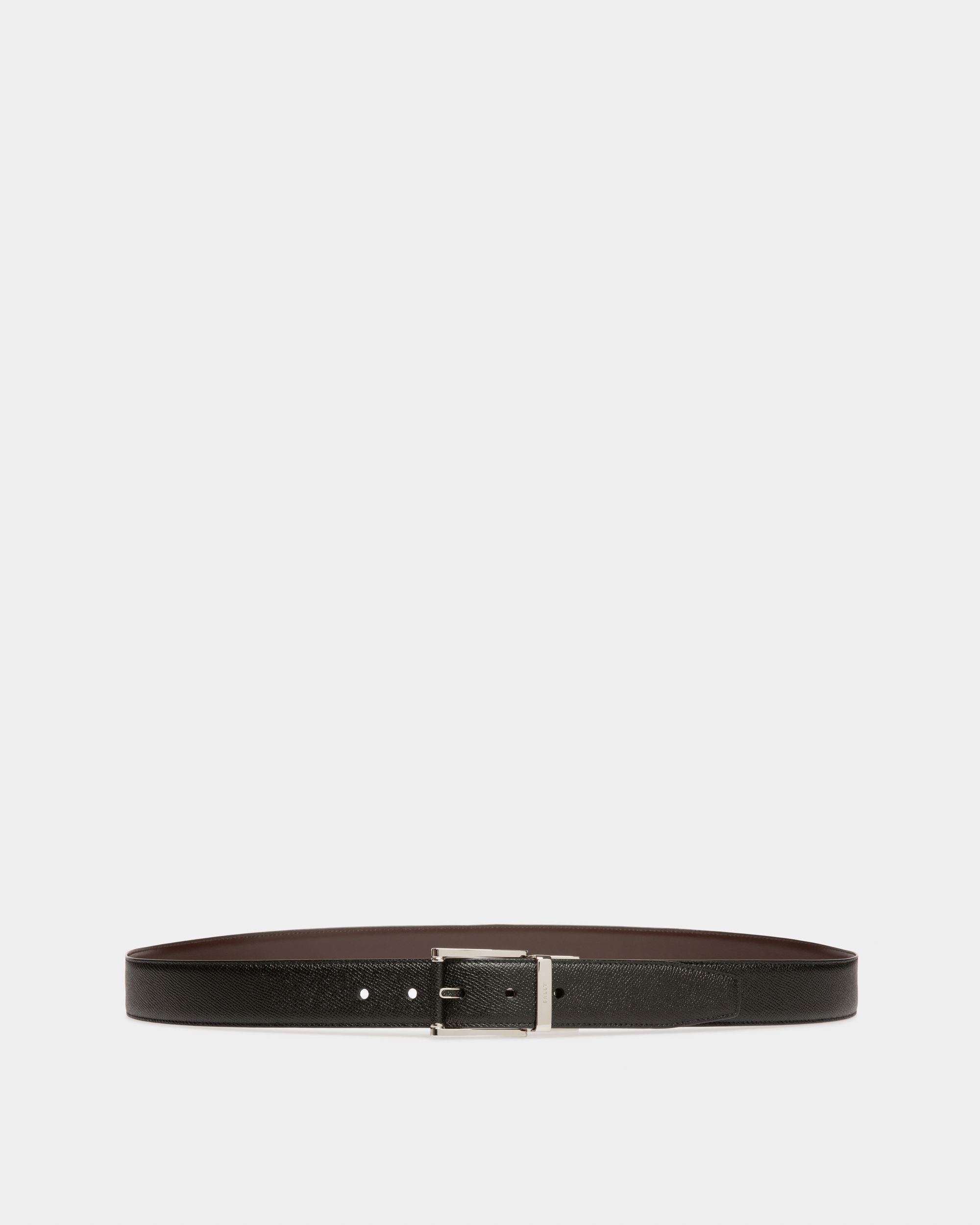 Astor Ceinture De 35 mm En Cuir Noir - Homme - Bally - 01