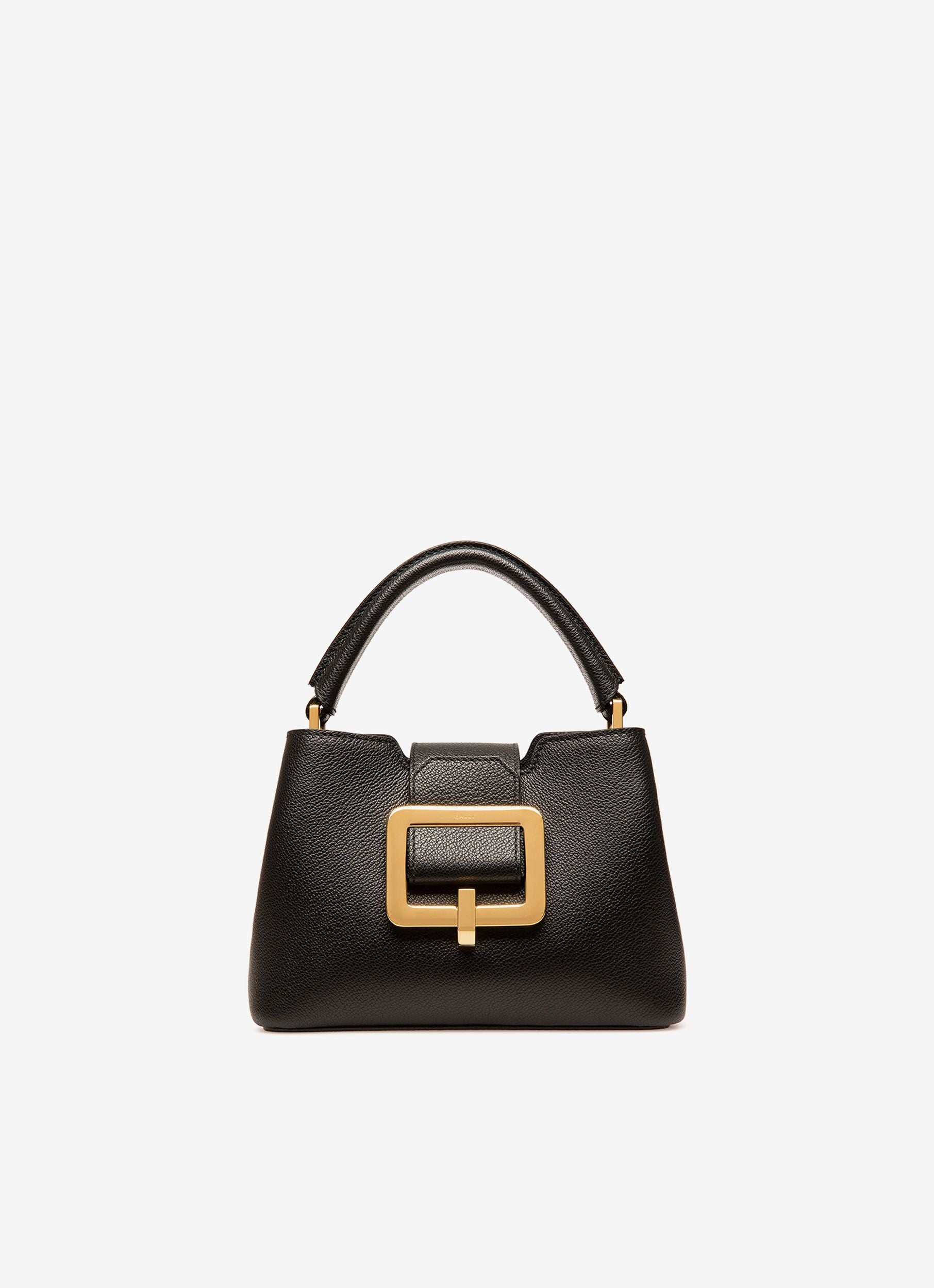 Jorah Small Henkeltasche Aus Schwarzem Leder - Damen - Bally - 01
