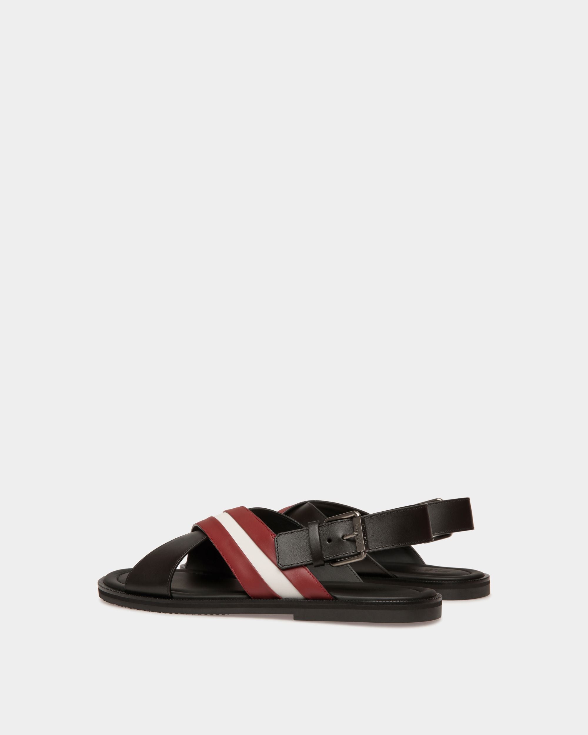 Sandale Glide En Cuir Noir - Homme - Bally - 04