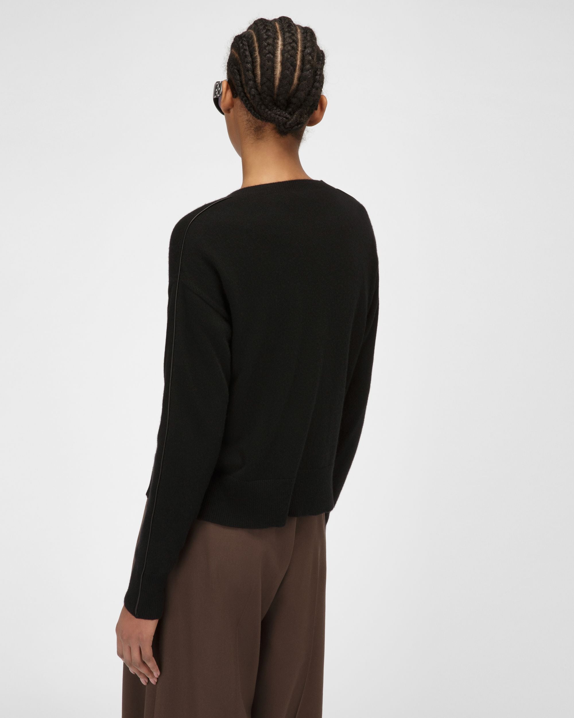 Oberteil Aen Schwarzem Kaschmir - Damen - Bally - 03