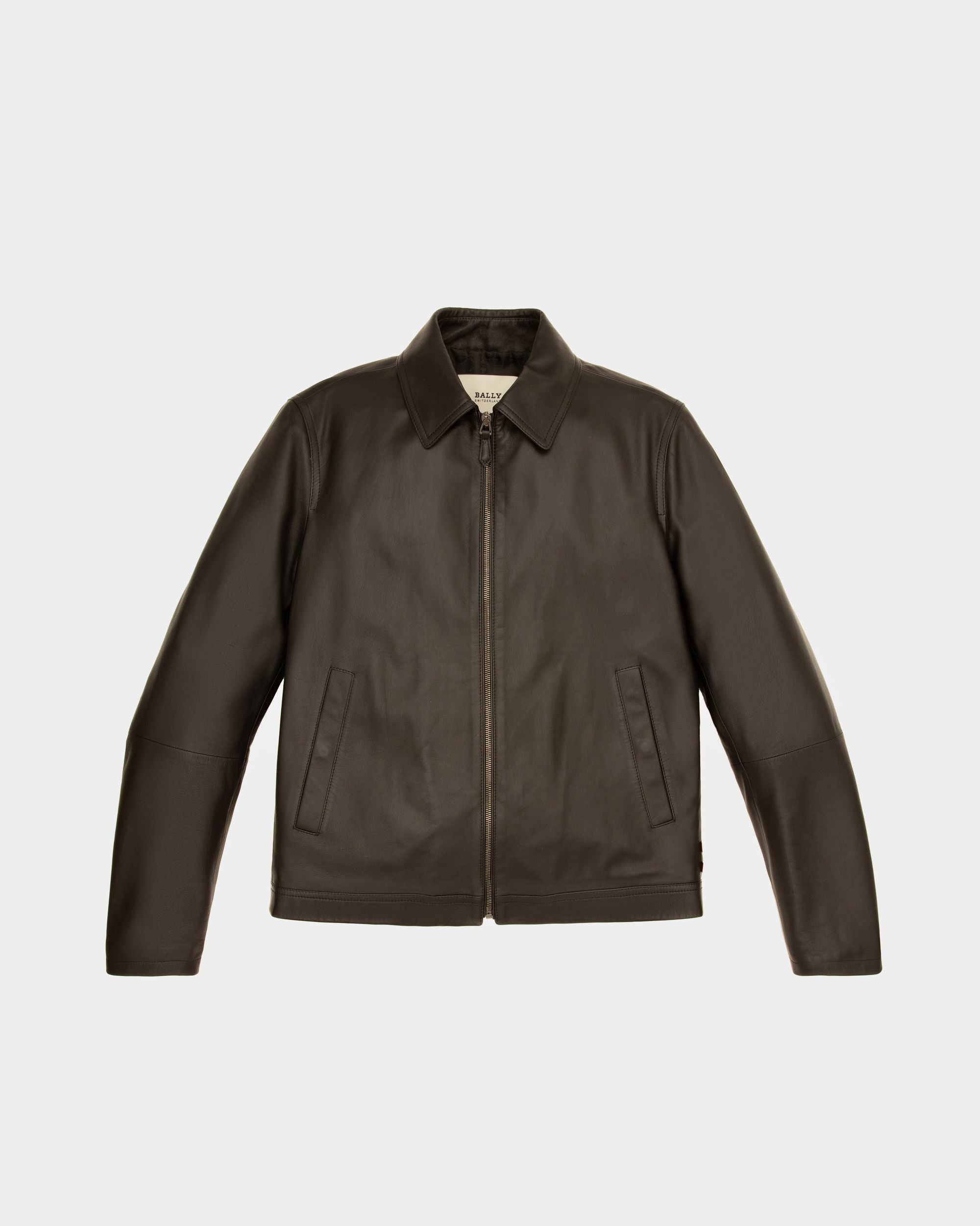 Vêtement D'Extérieur En Cuir Noir - Homme - Bally - 01