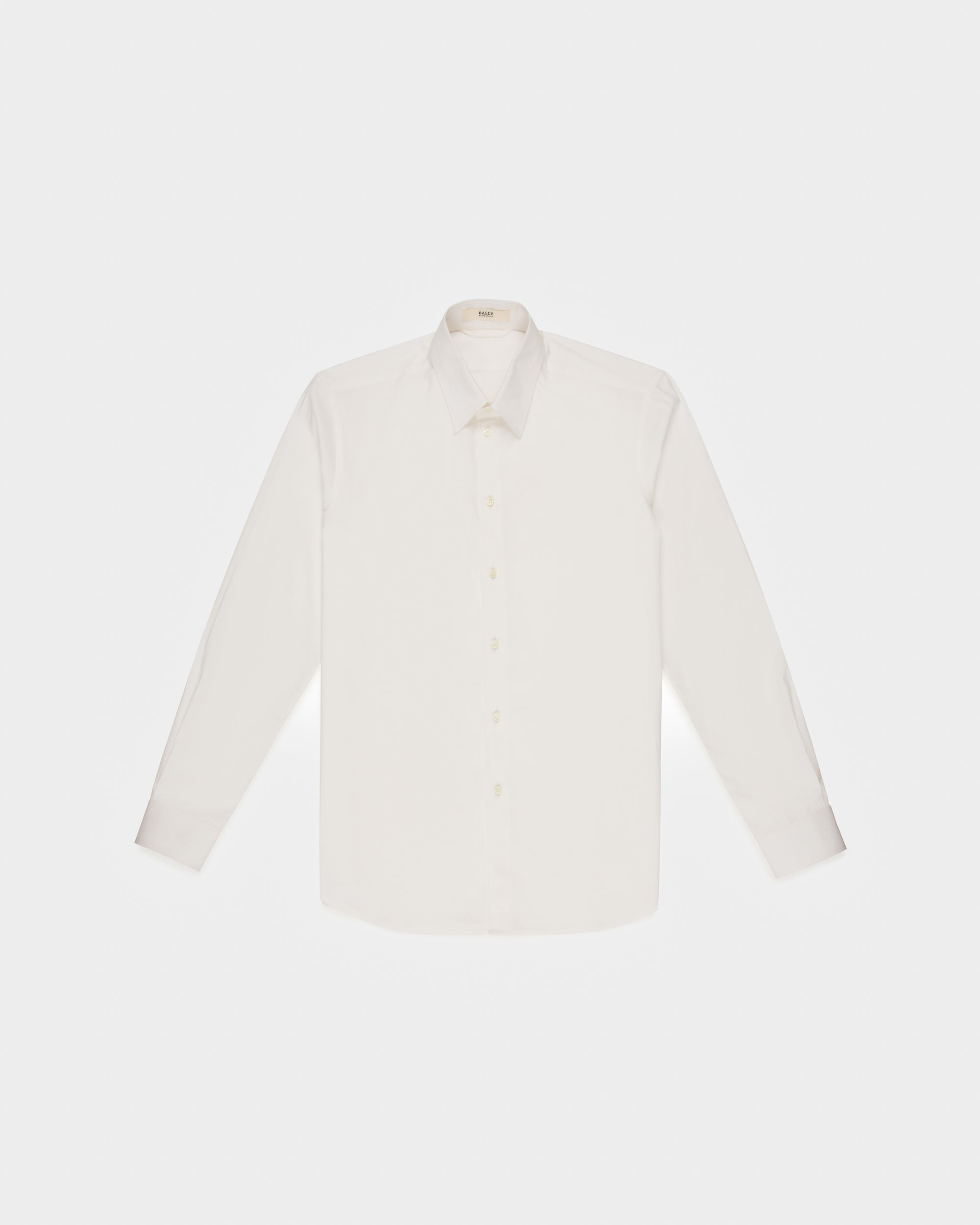 Chemise En Coton Mélangé Blanc - Homme - Bally - 01