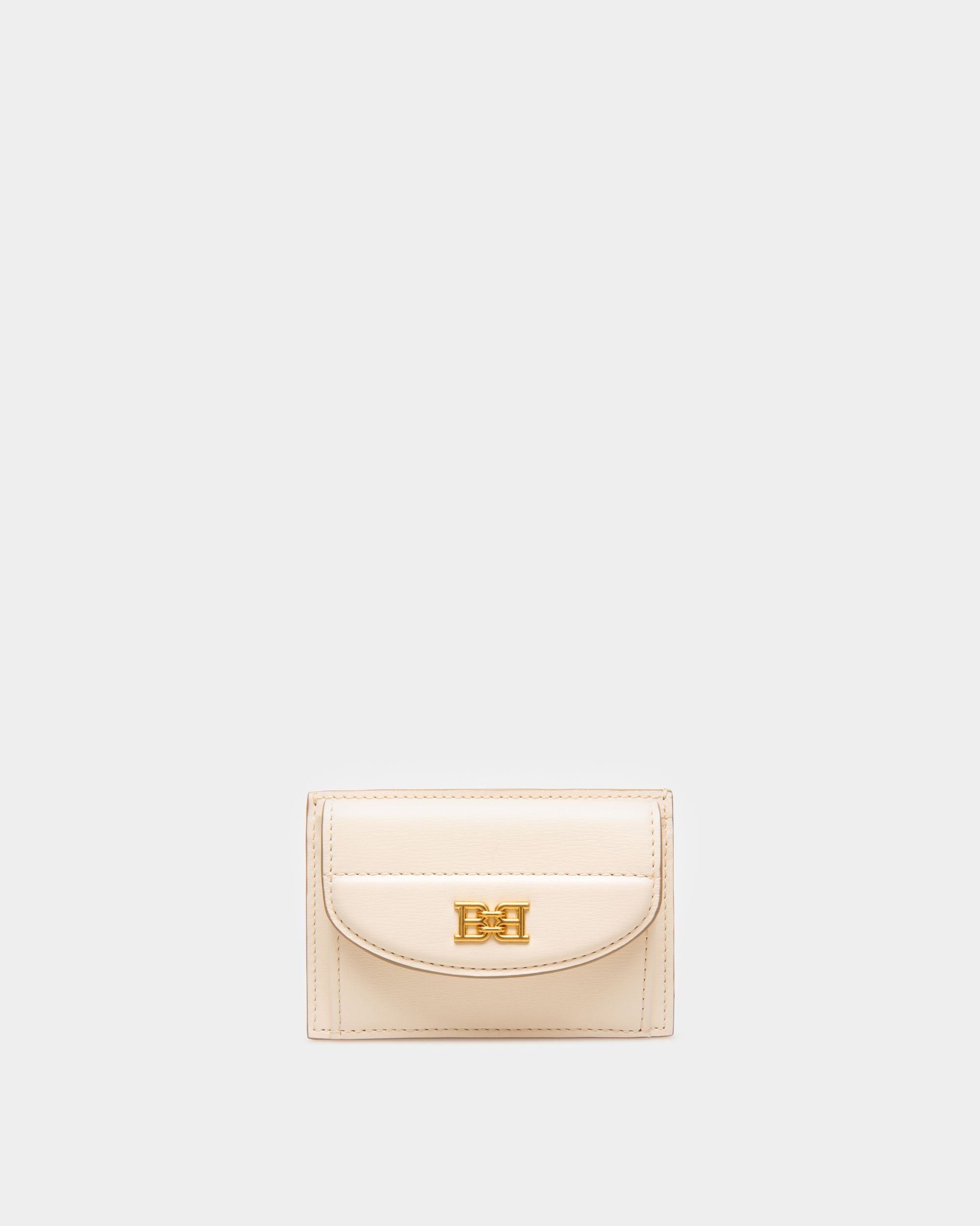 Belky Kartenetui Aus Elfenbeinfarbenem Leder - Damen - Bally - 01