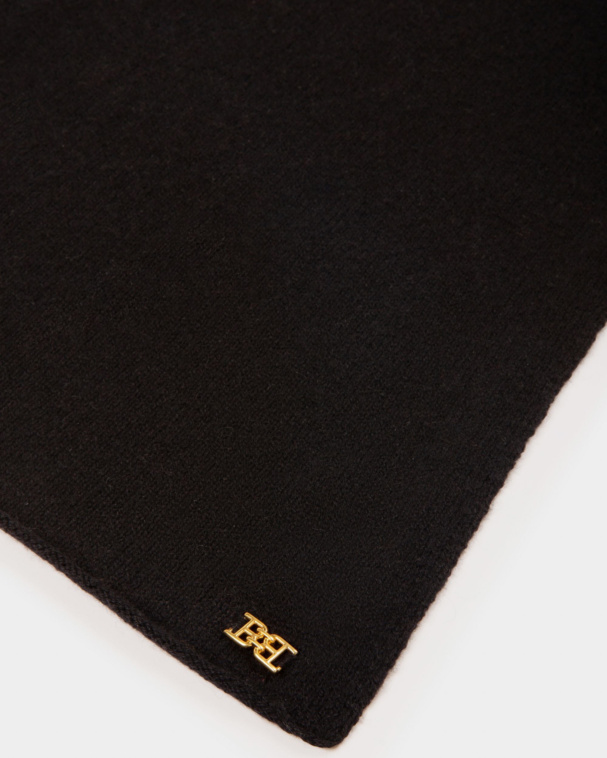 Cashmere Scarf In Black - Women's - Bally - 02