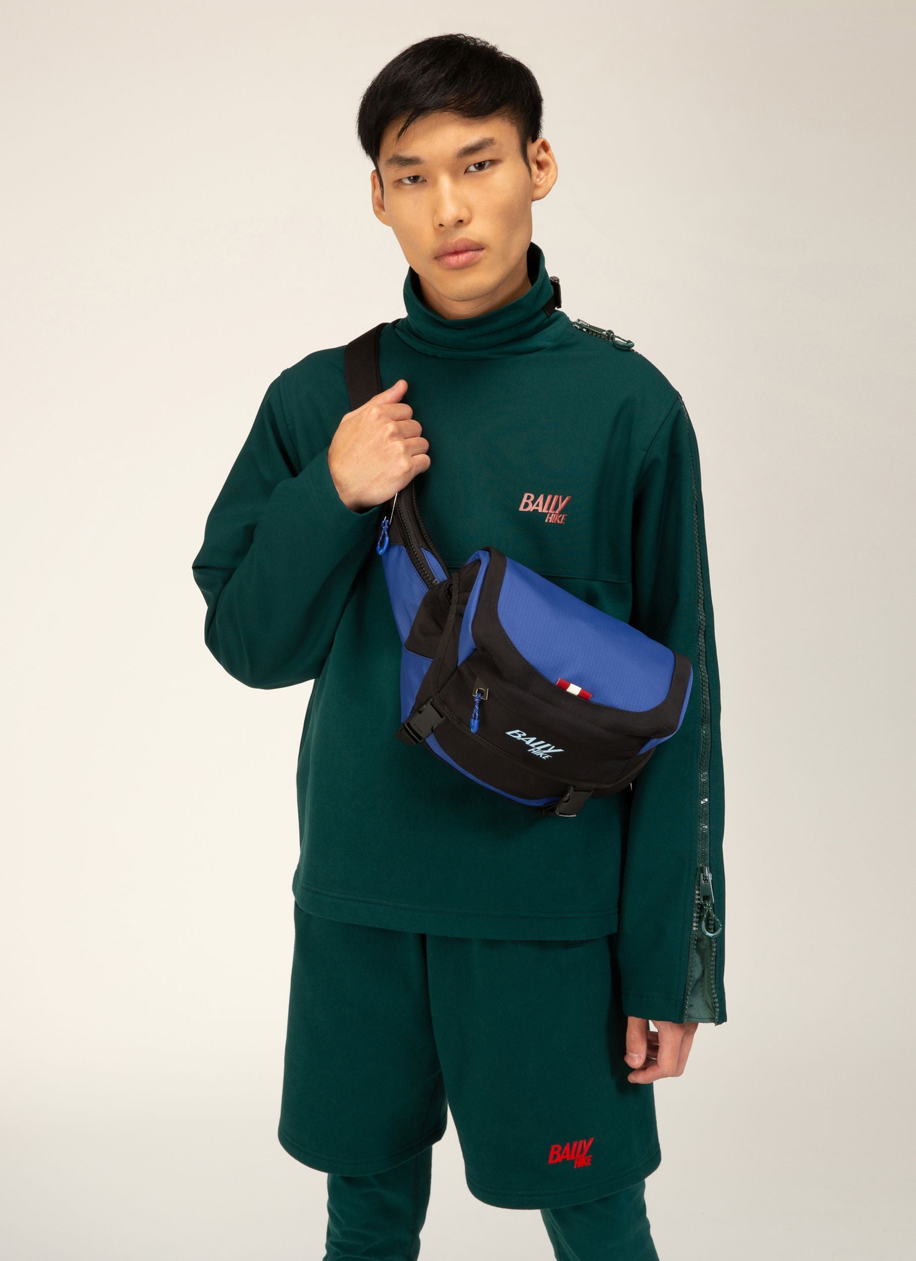 Bally Hike 4 Gürteltasche Aus Stoff In Blau Und Schwarz - Herren - Bally - 02