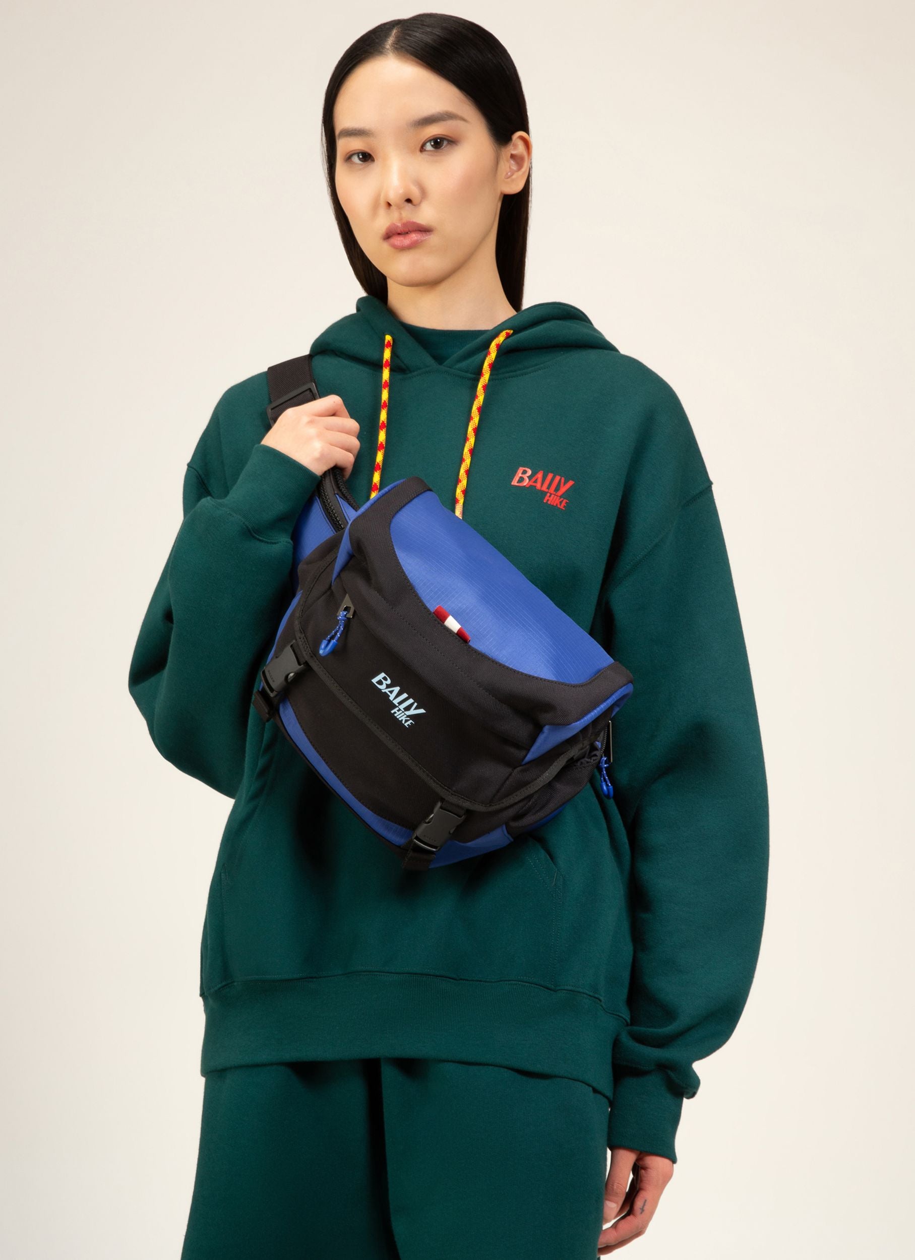 Bally Hike 4 Gürteltasche Aus Stoff In Blau Und Schwarz - Herren - Bally - 04