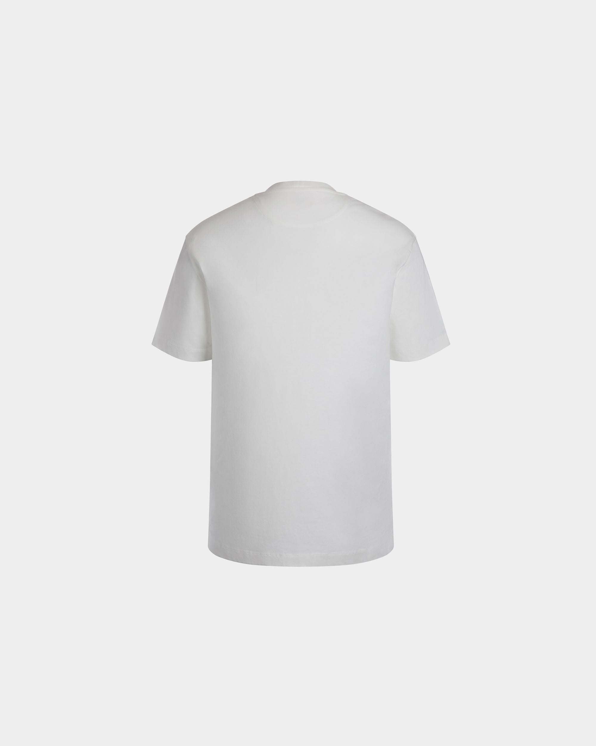 T-Shirt In White Cotton - Hombre - Bally - 03