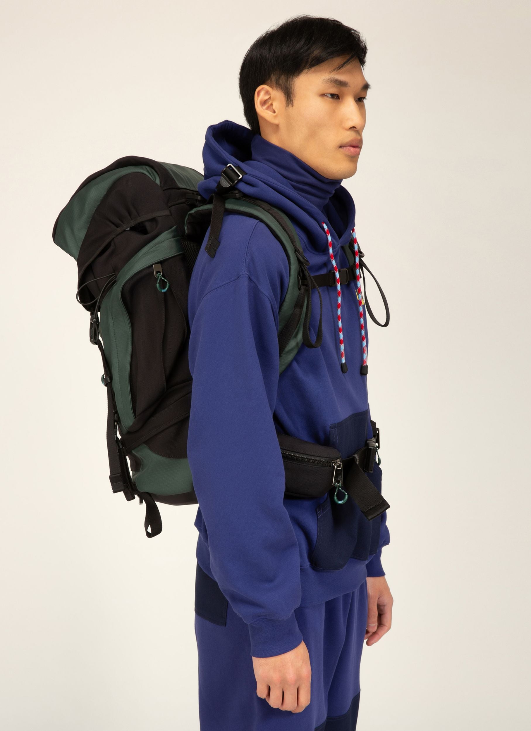 Bally Hike 3 Stoffrucksack In Schwarz Und Grün - Herren - Bally - 04
