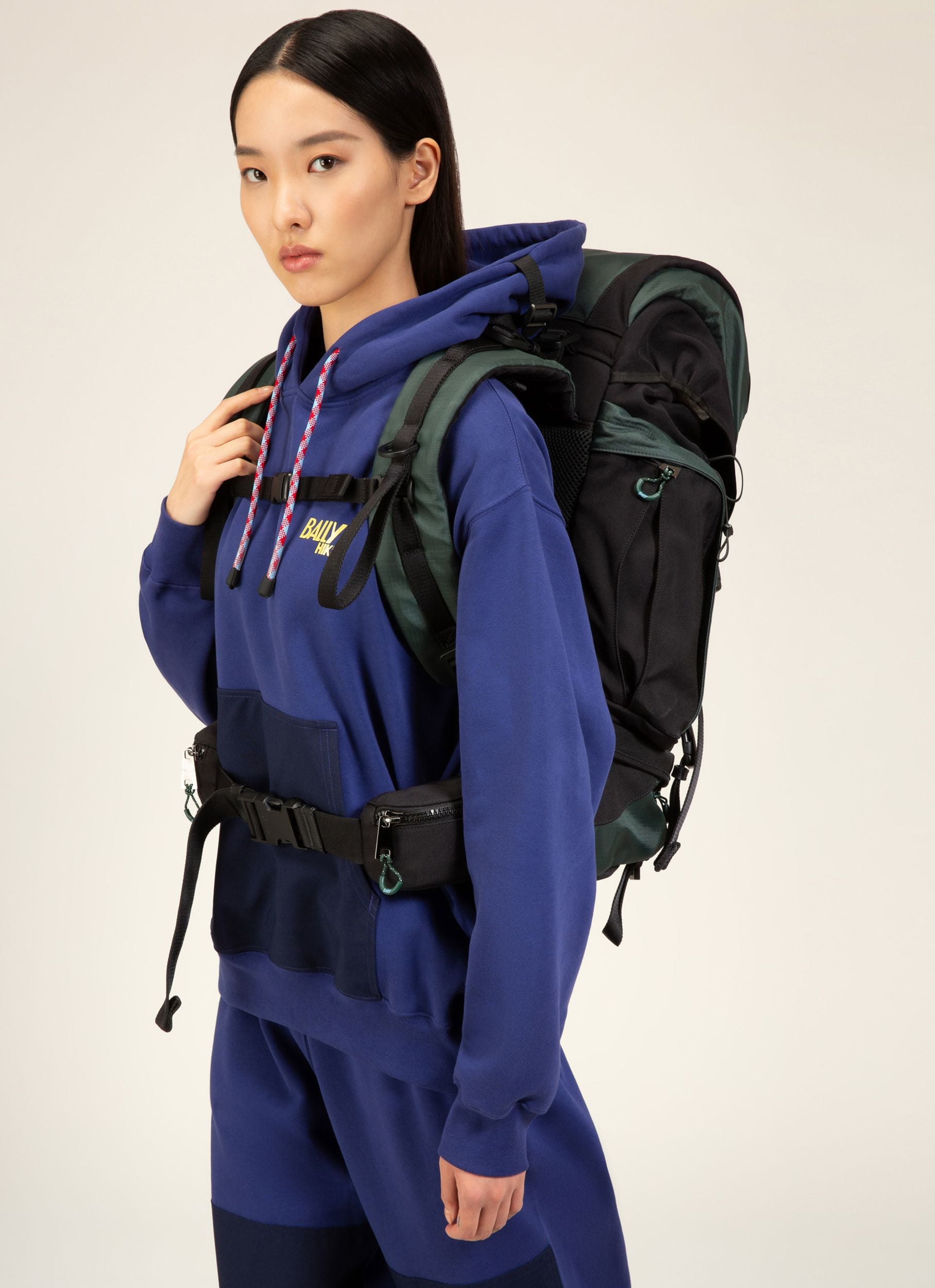 Bally Hike 3 Stoffrucksack In Schwarz Und Grün - Herren - Bally - 07