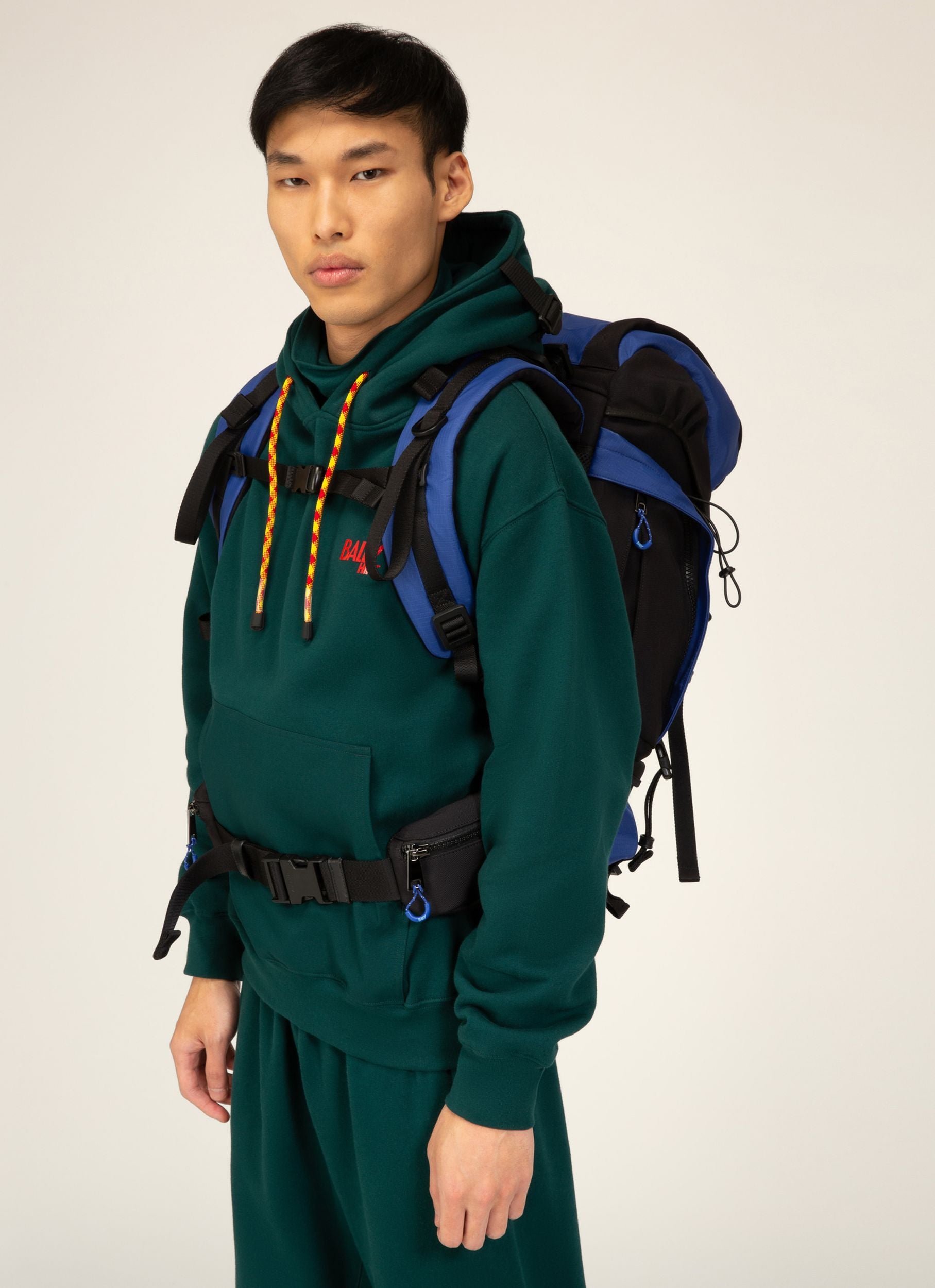Bally Hike 3 Stoffrucksack In Blau Und Schwarz - Herren - Bally - 05