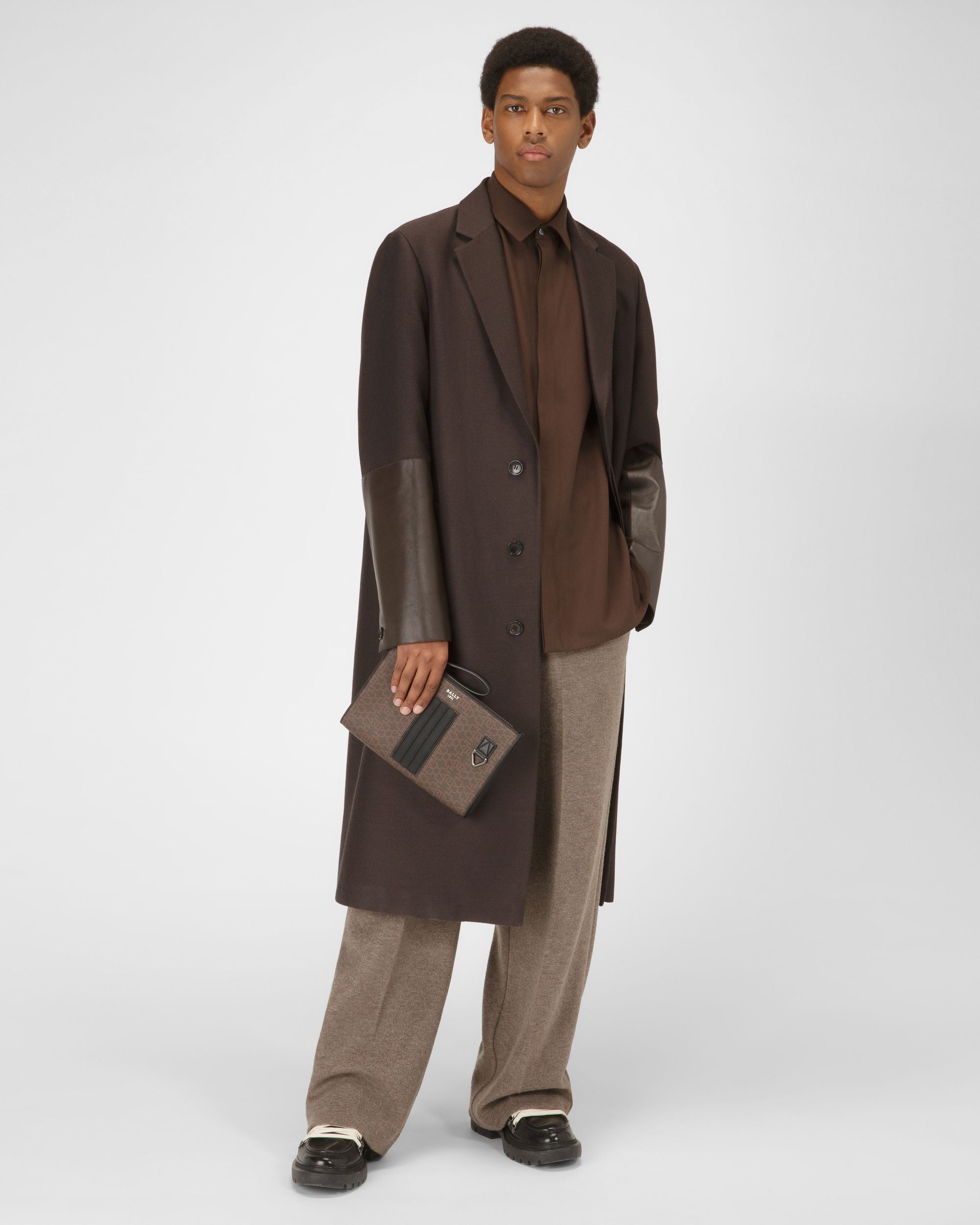 Makid Bolso De Mano En Tpu De Color Negro Y Marrón - Hombre - Bally - 02
