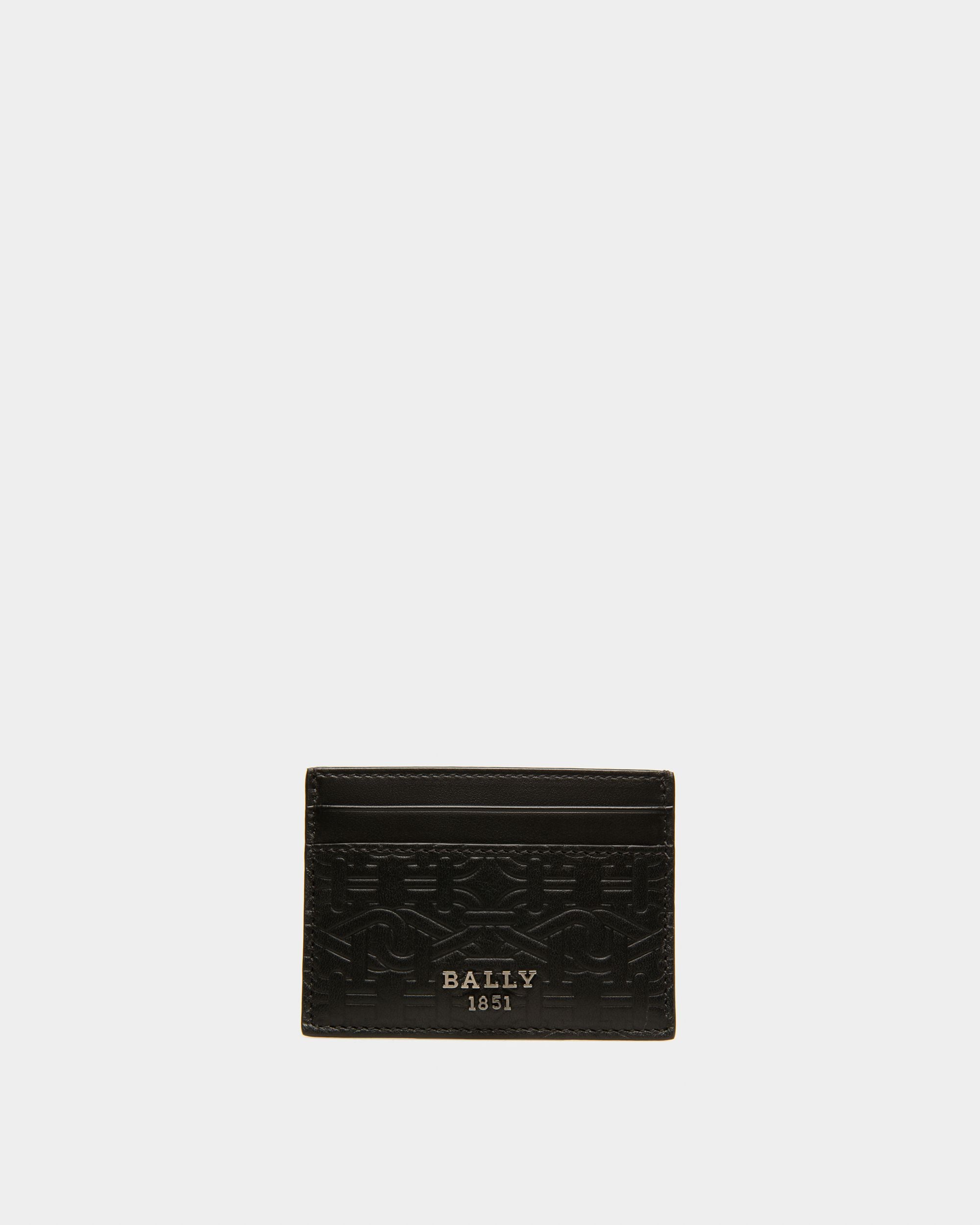 Bhar Porte-Cartes En Cuir Noir - Homme - Bally - 01