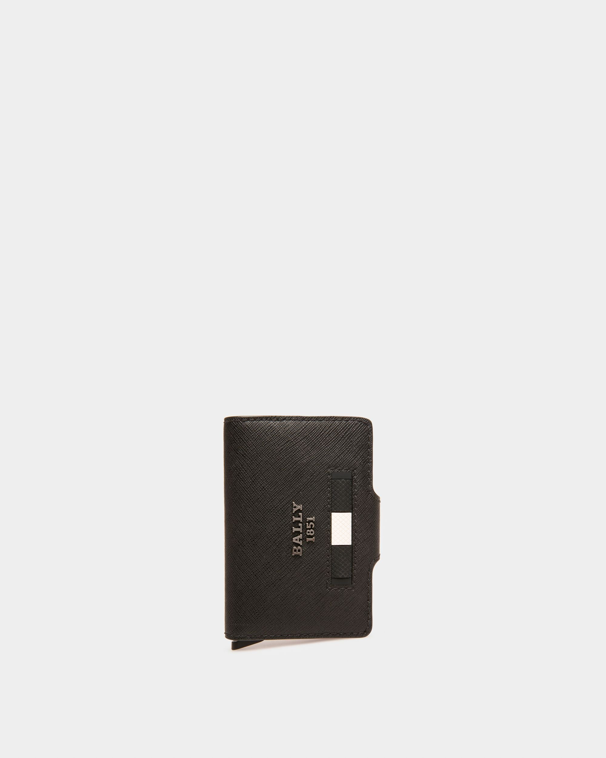 Bur Portefeuille En Cuir Recyclé Noir - Homme - Bally - 01