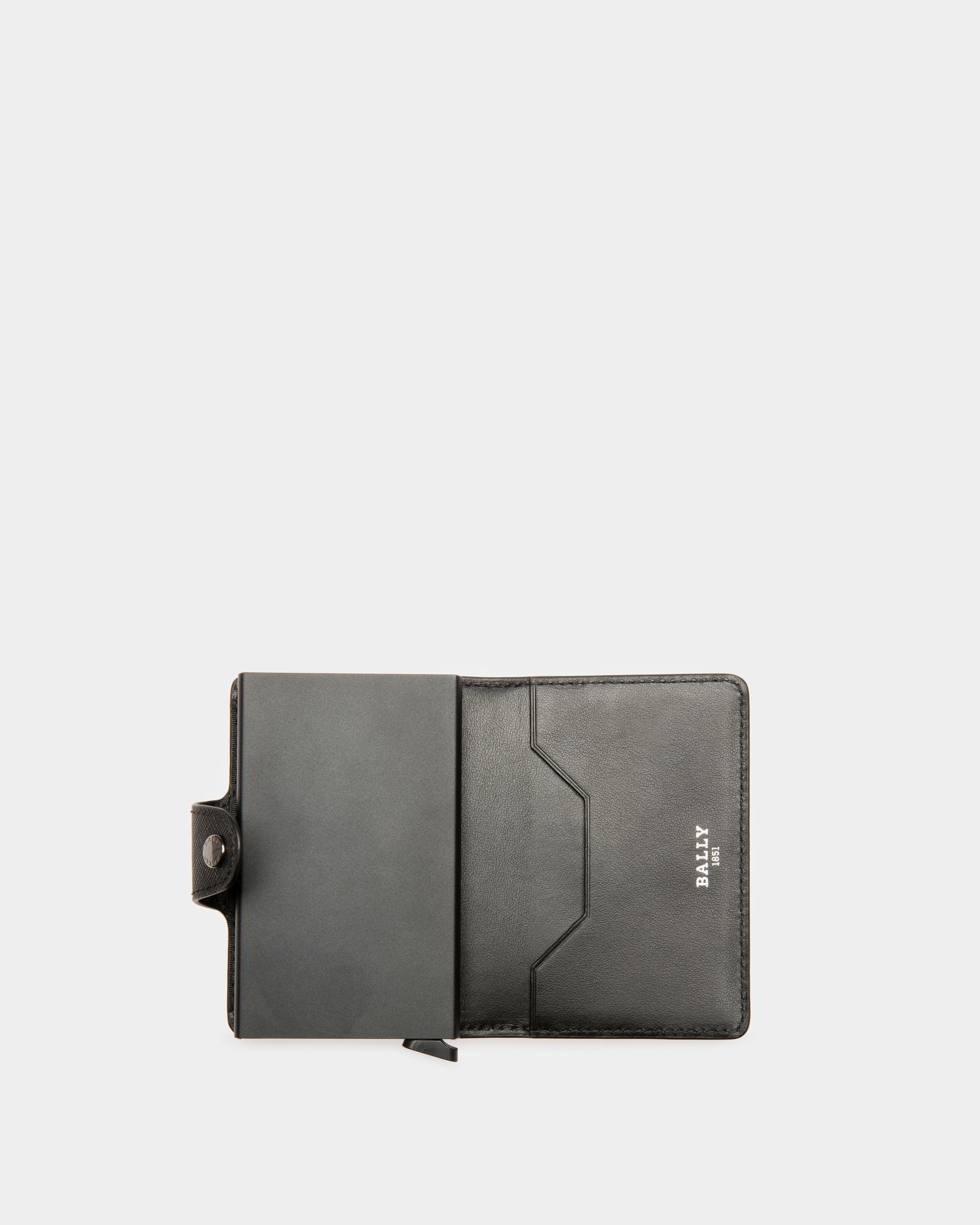 Bur Portefeuille En Cuir Recyclé Noir - Homme - Bally - 03
