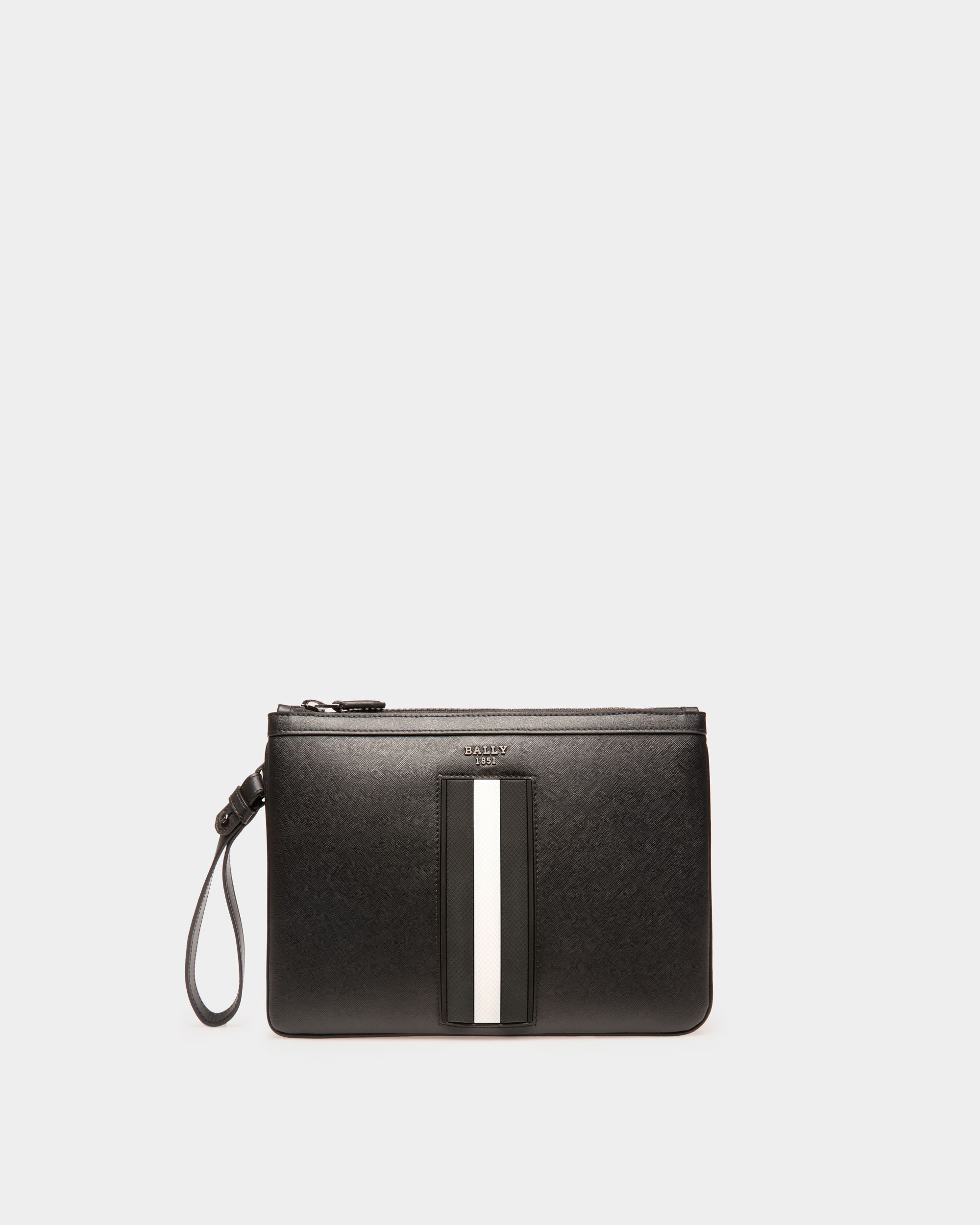Bex Pochette En Cuir Recyclé Noir - Homme - Bally - 01