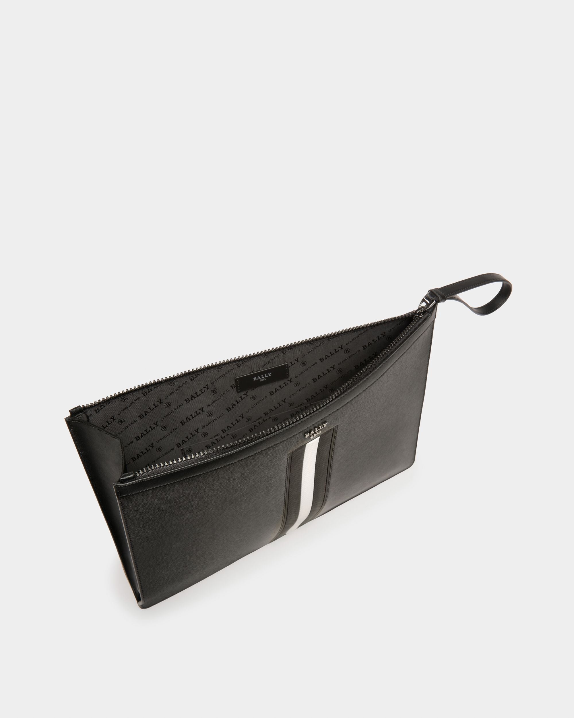 Bollis Pochette En Cuir Recyclé Noir - Homme - Bally - 03