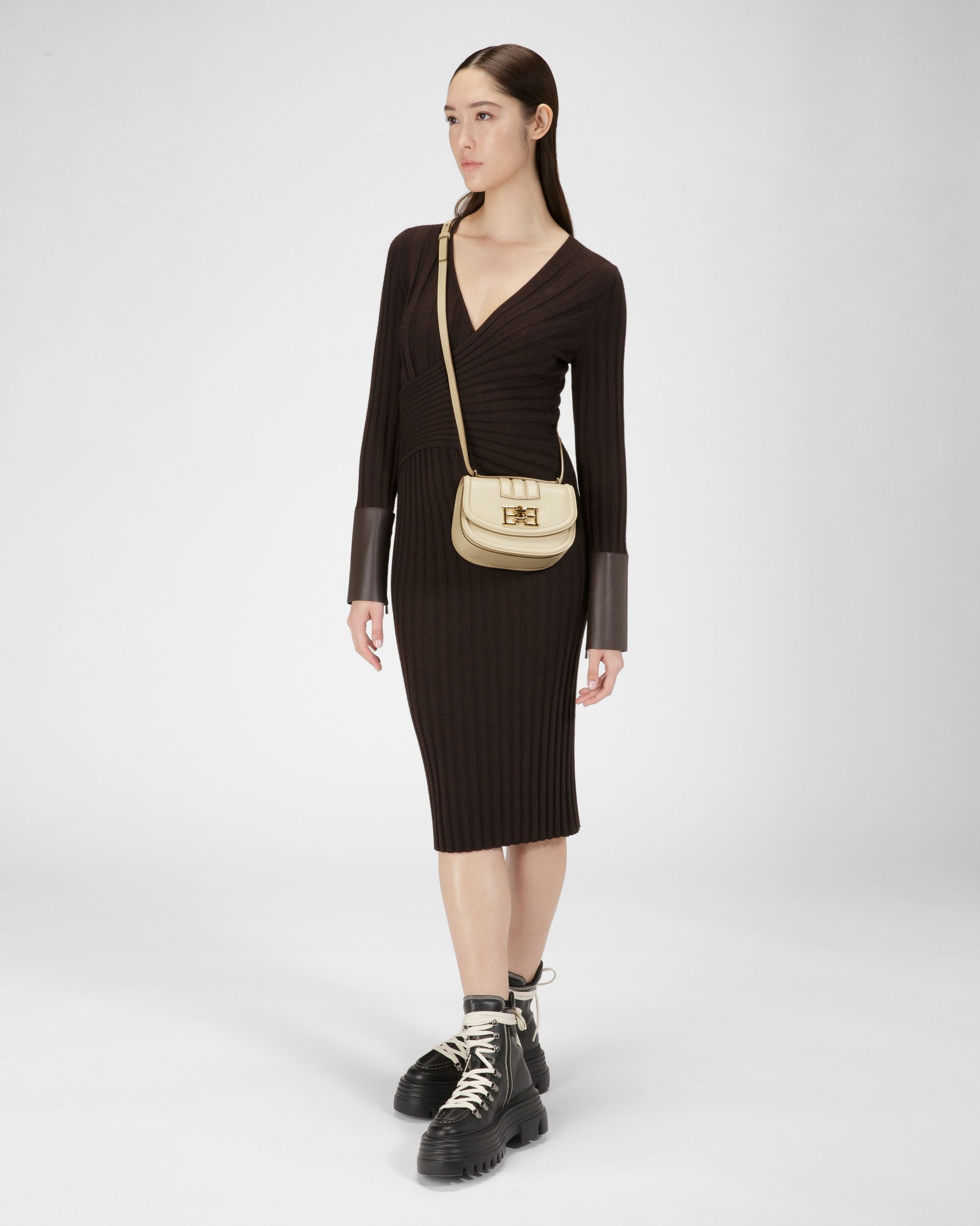 Baily Minitasche Aus Hellbeigem Leder - Damen - Bally - 08