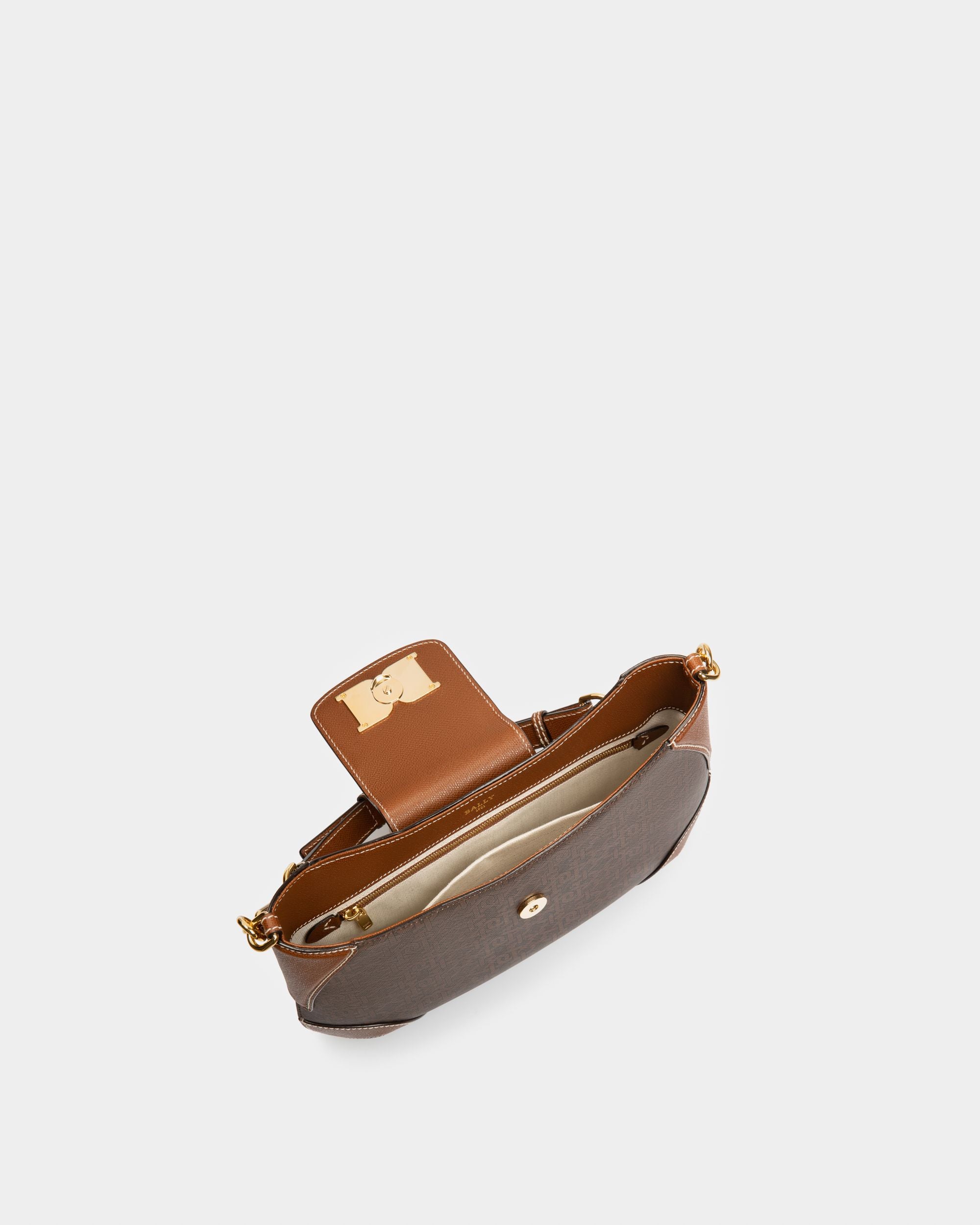 Breanne Sac À Bandoulière En Tpu Marron - Femme - Bally - 03