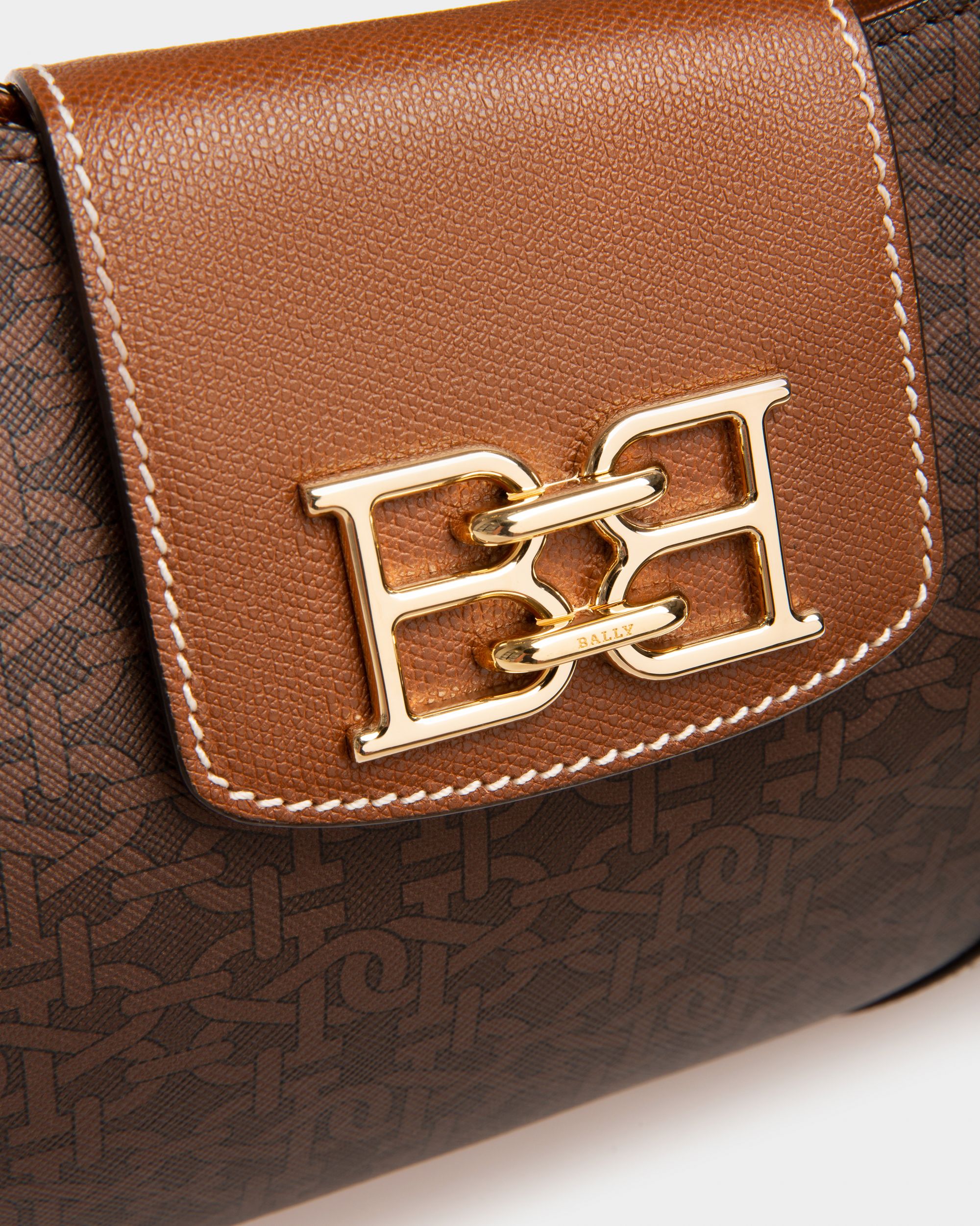 Breanne Sac À Bandoulière En Tpu Marron - Femme - Bally - 04