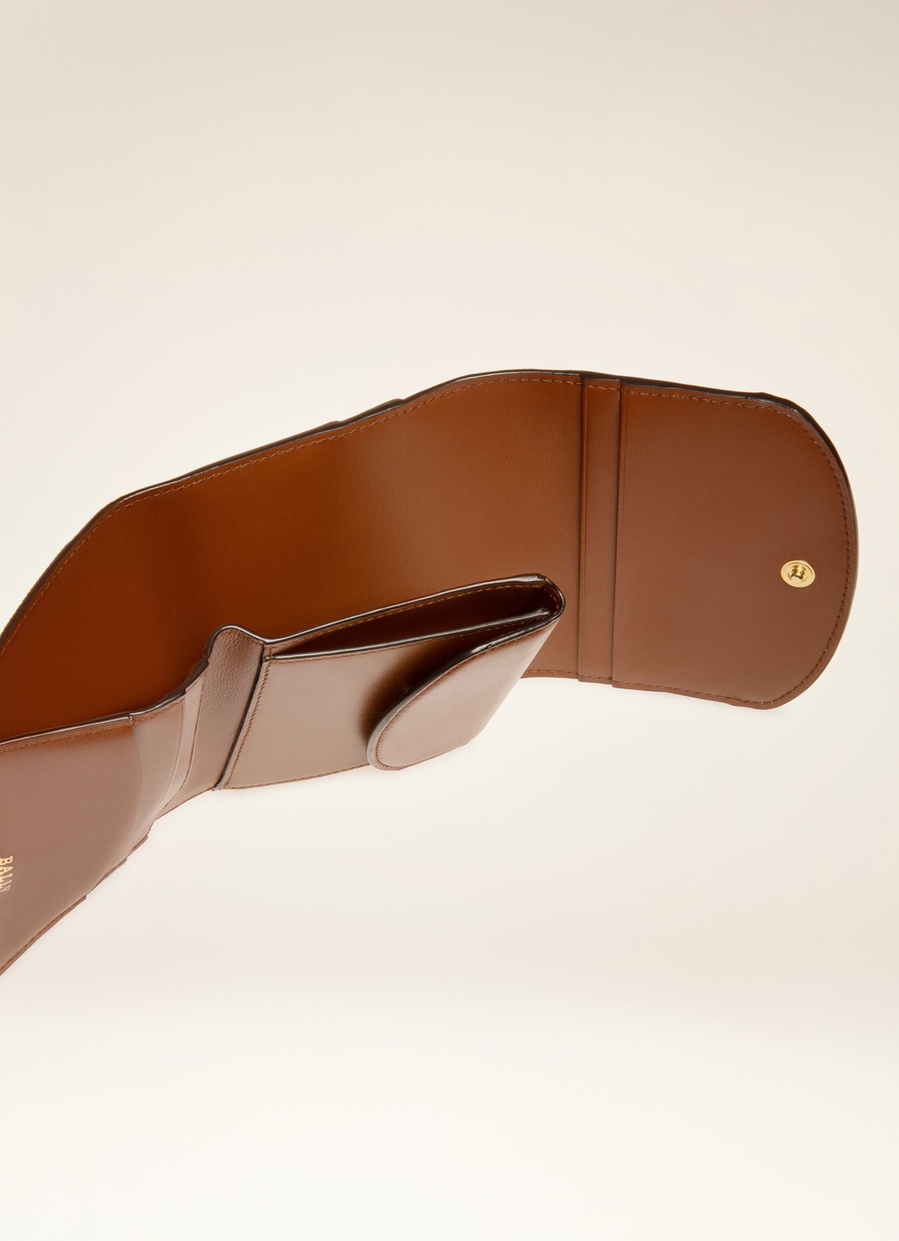 Portefeuille B-Chain En Cuir Marron - Femme - Bally - 02