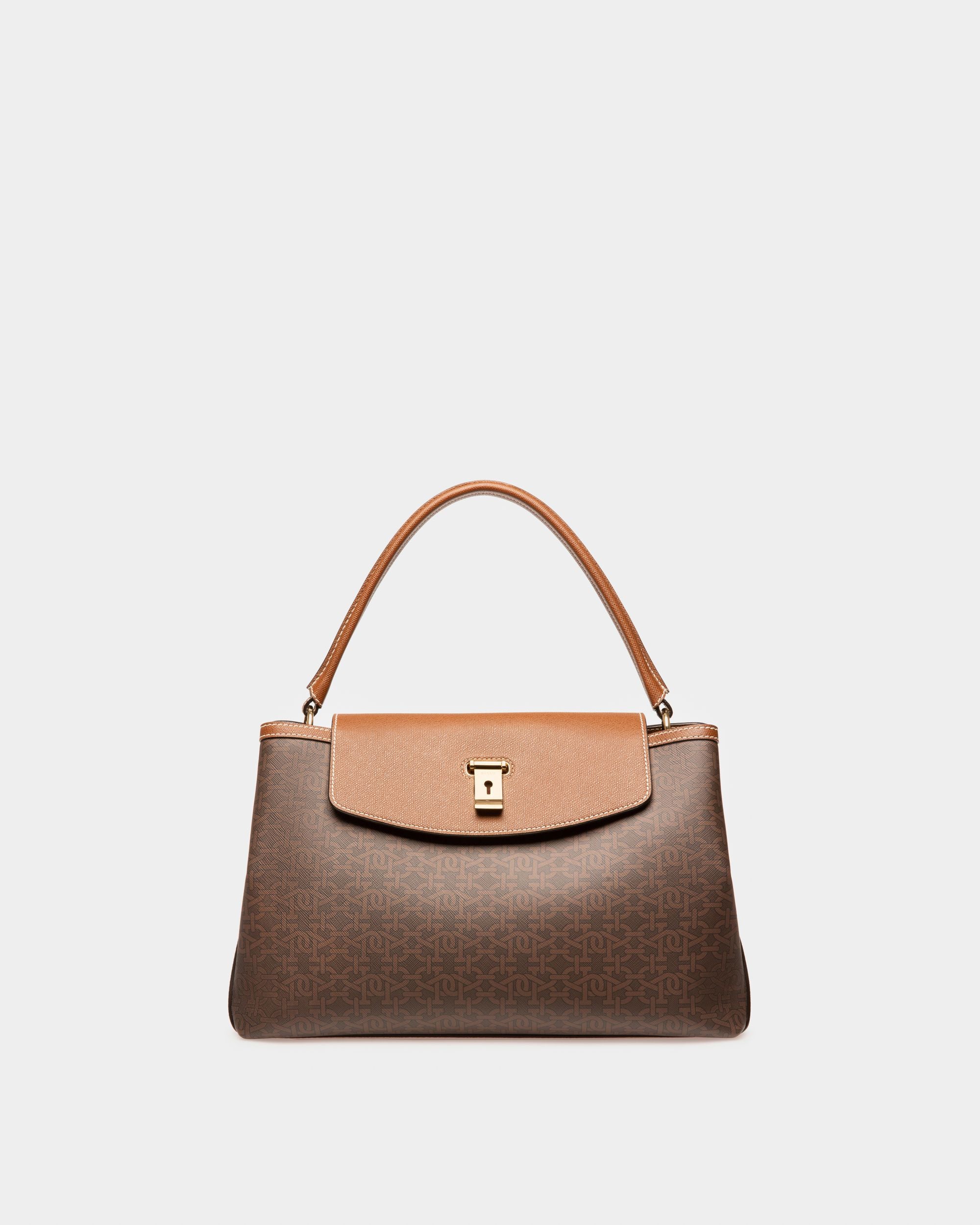 Layka Sac À Anses En Tpu Marron - Femme - Bally - 01