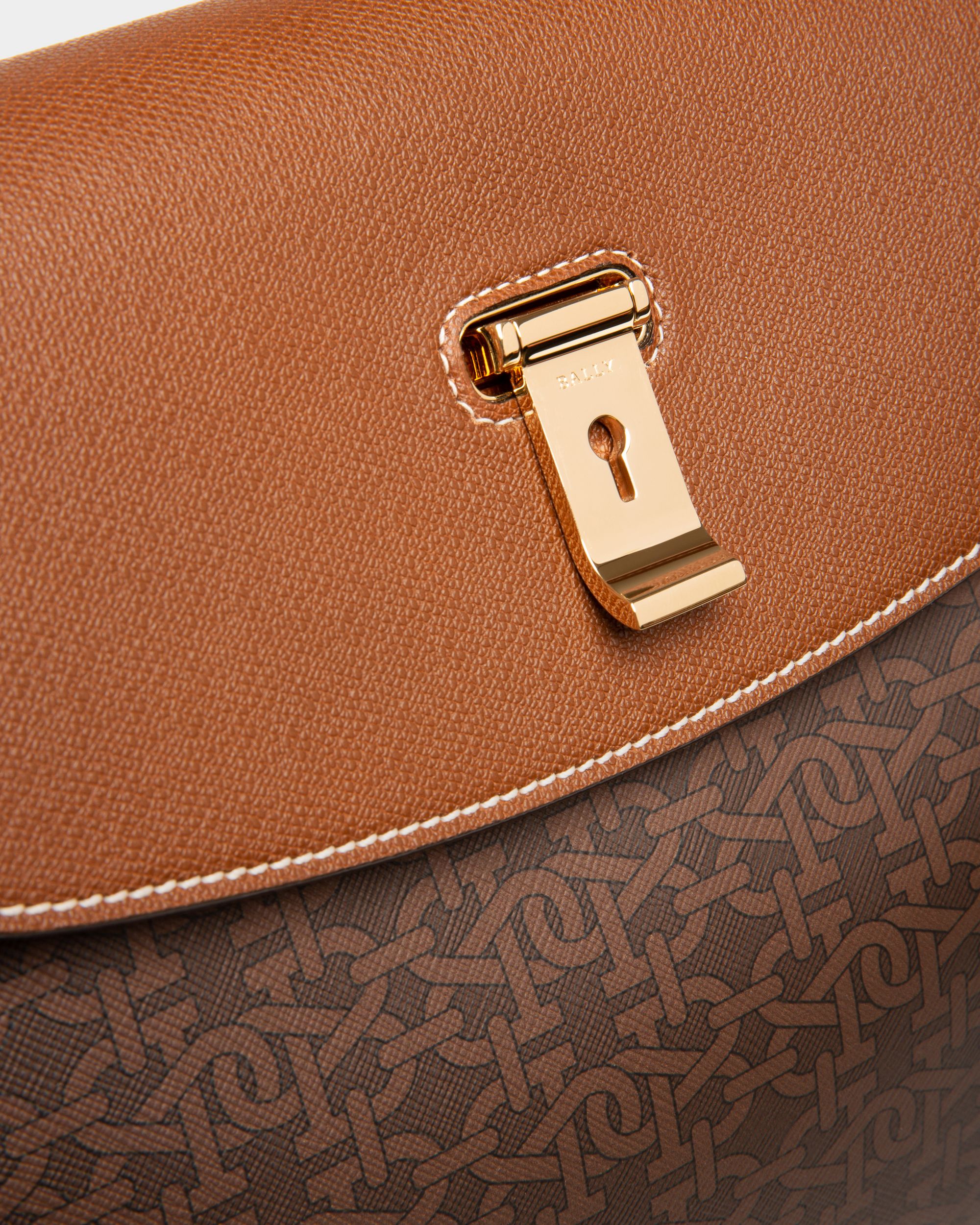 Layka Sac À Anses En Tpu Marron - Femme - Bally - 04