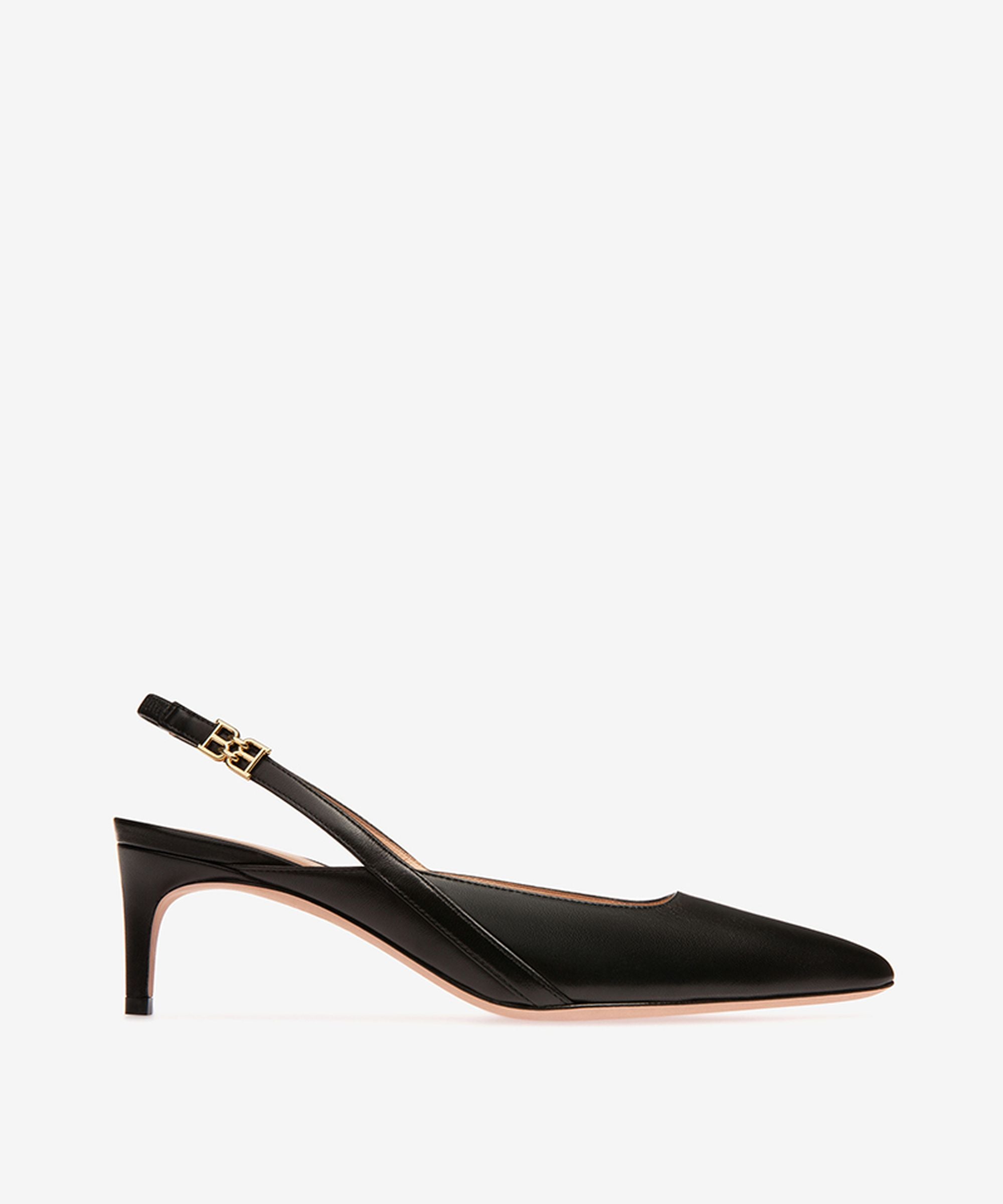 Edeline Escarpins À Bride Arrière En Cuir Noir - Femme - Bally - 01