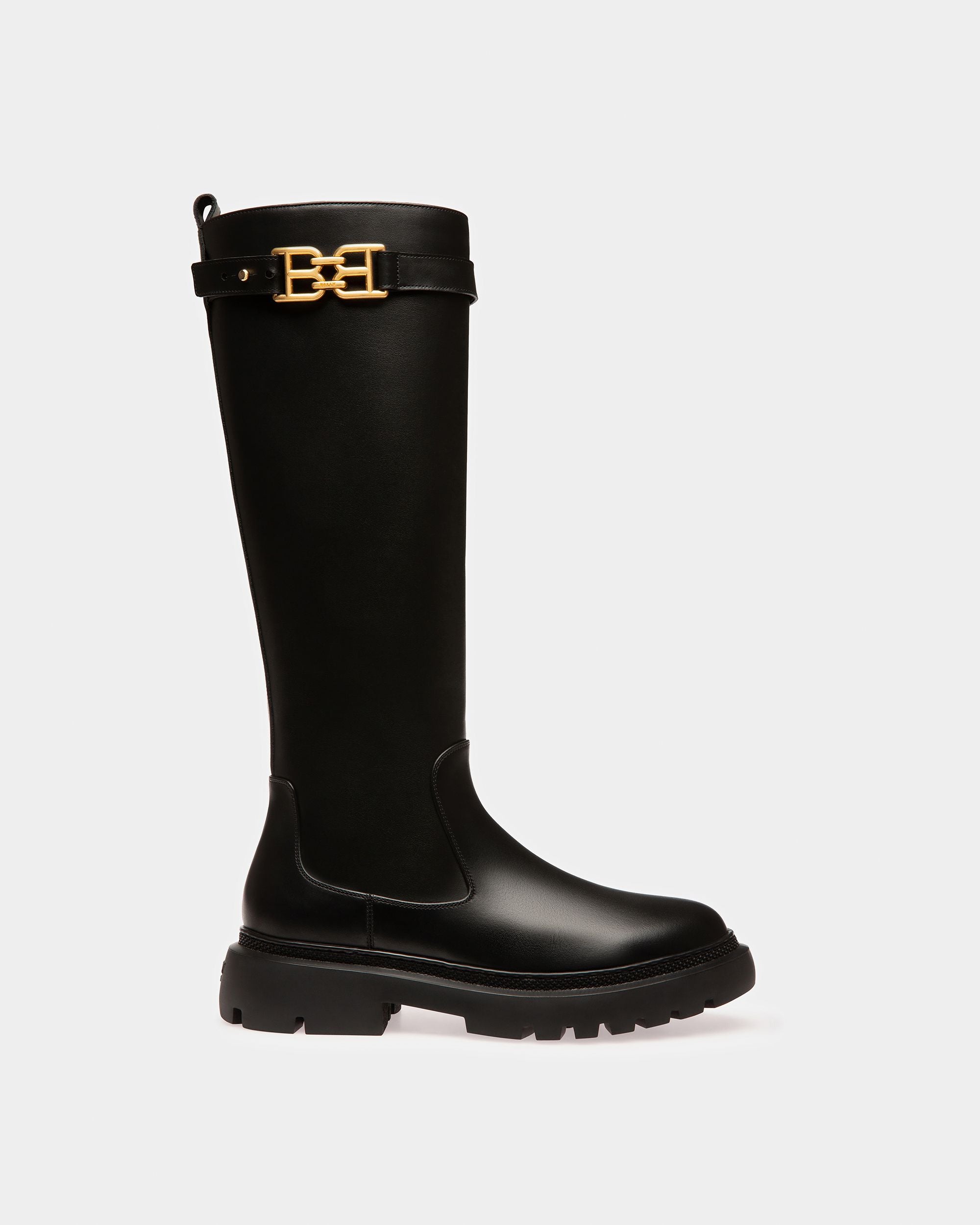 Gaila Leather Boots In Black - Women's - Bally - 01