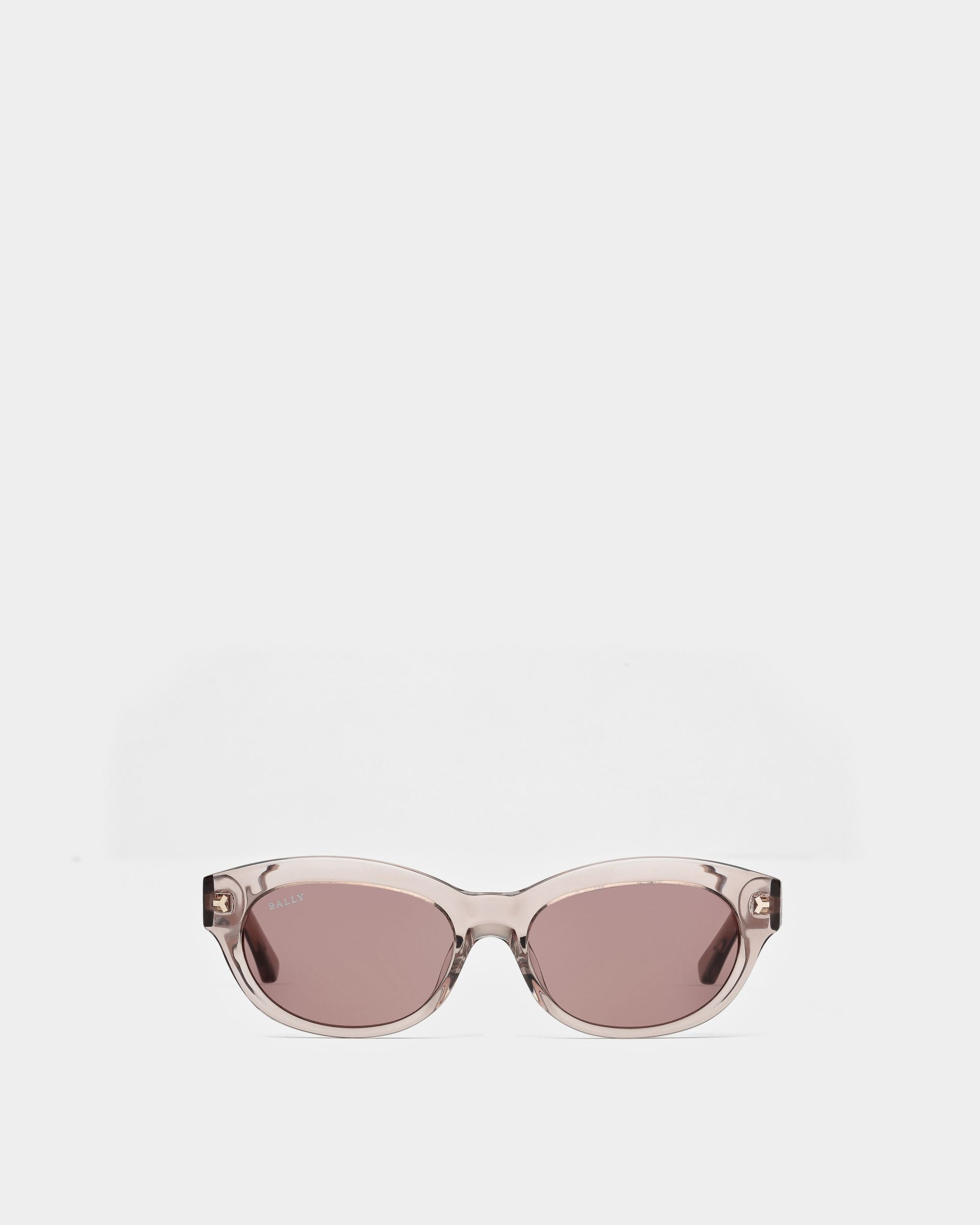 Twinkle Lunettes De Soleil En Acétate Marron Clair Transparent Et Verres Marron - Femme - Bally - 01